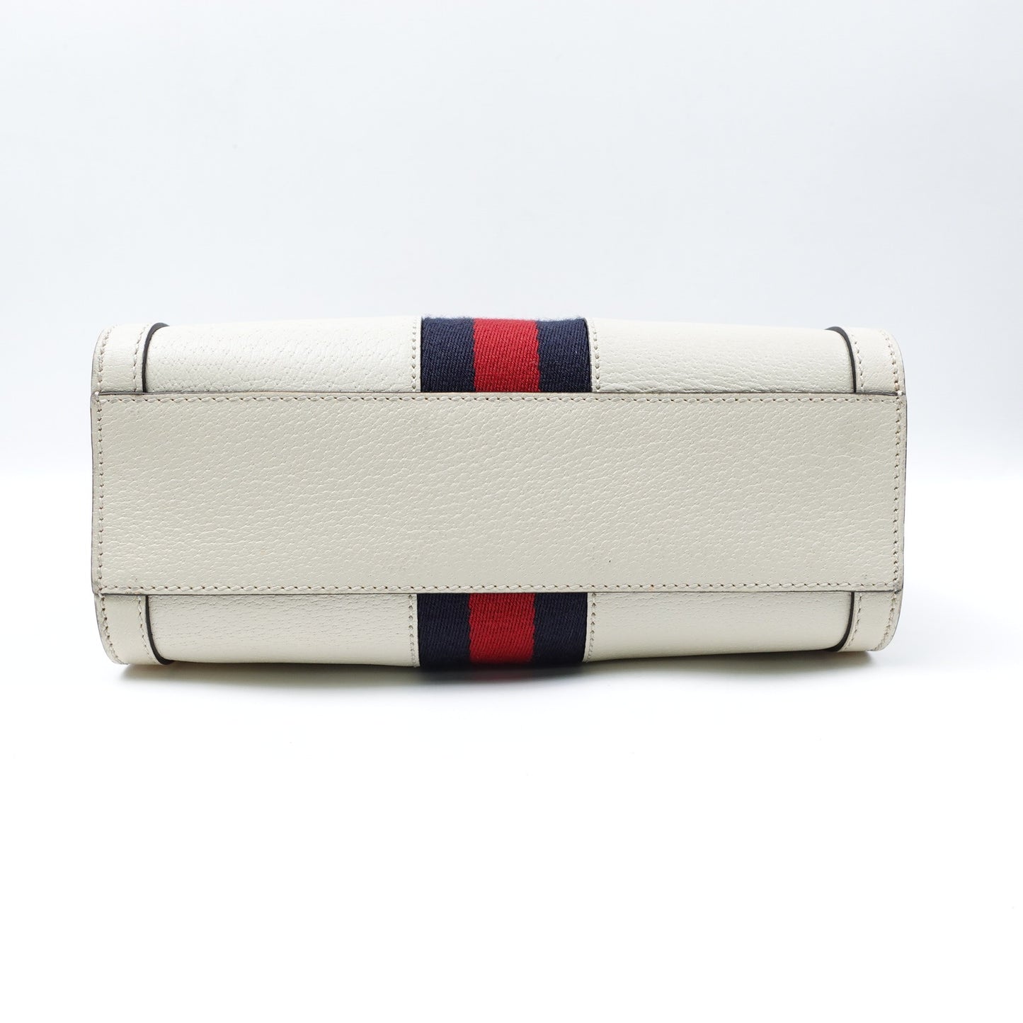 Pre-owned Gucci Ophidia White Calfskin Shoudler Bag