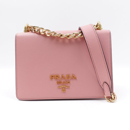 Pre-owned Prada Pink Calfskin Shoulder Bag