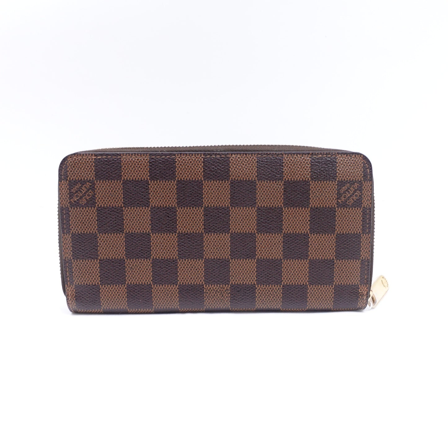 Pre-owned Louis Vuitton Damier Ebene Coated Canvas Long Wallet