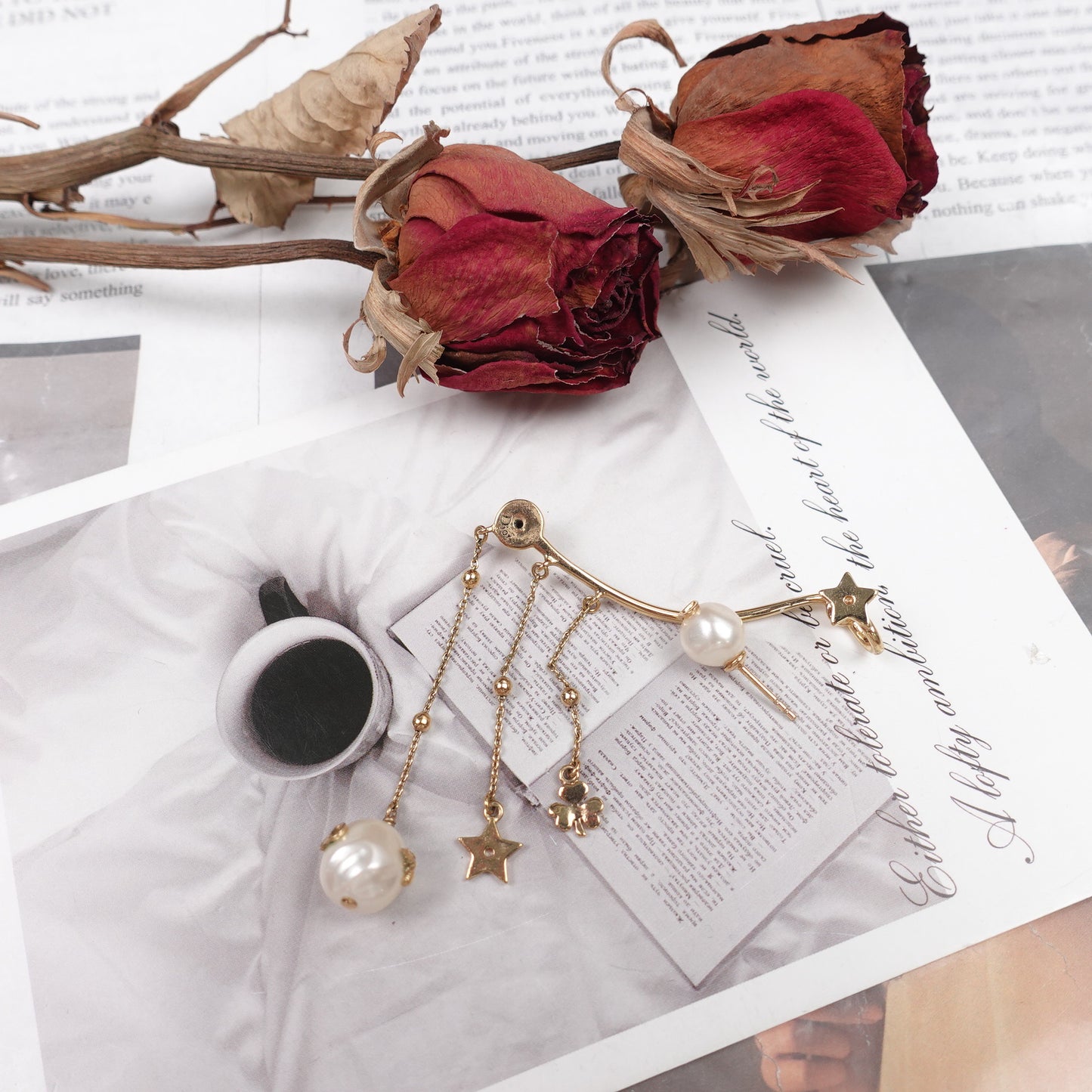 Pre-Owned Dior Diamond Shooting Star Single Ear Climber