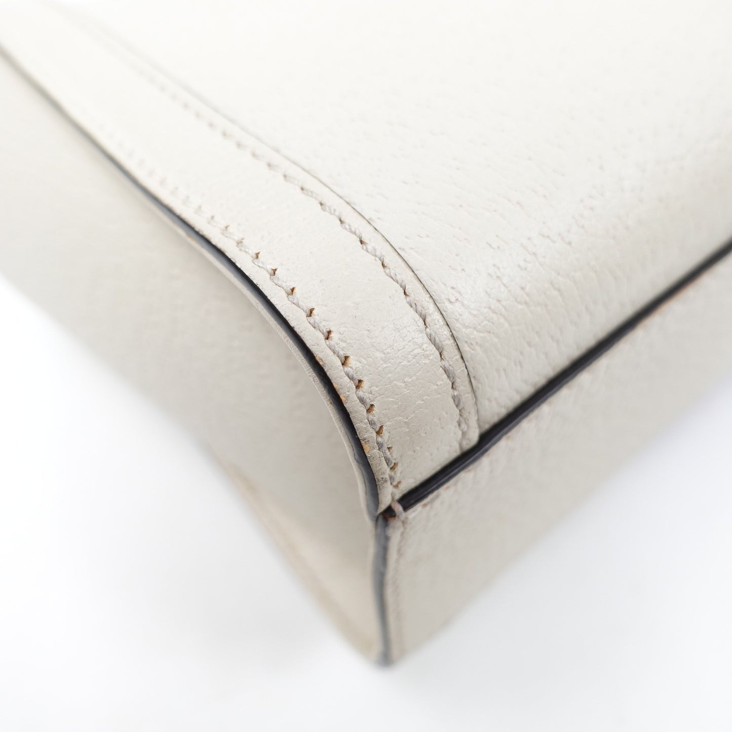 Pre-owned Gucci Ophidia White Calfskin Shoudler Bag