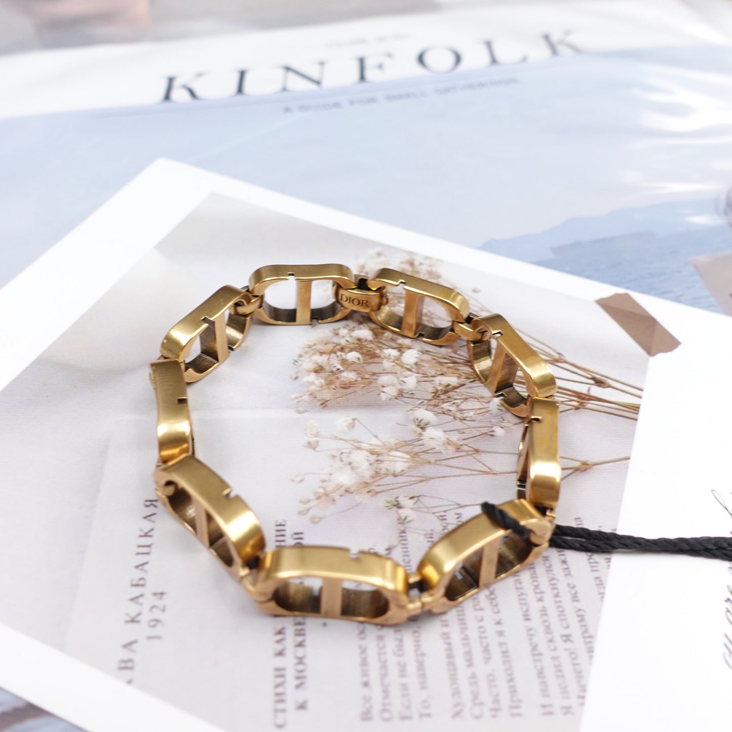 Pre-Owned Dior Gold Tone Bracelet