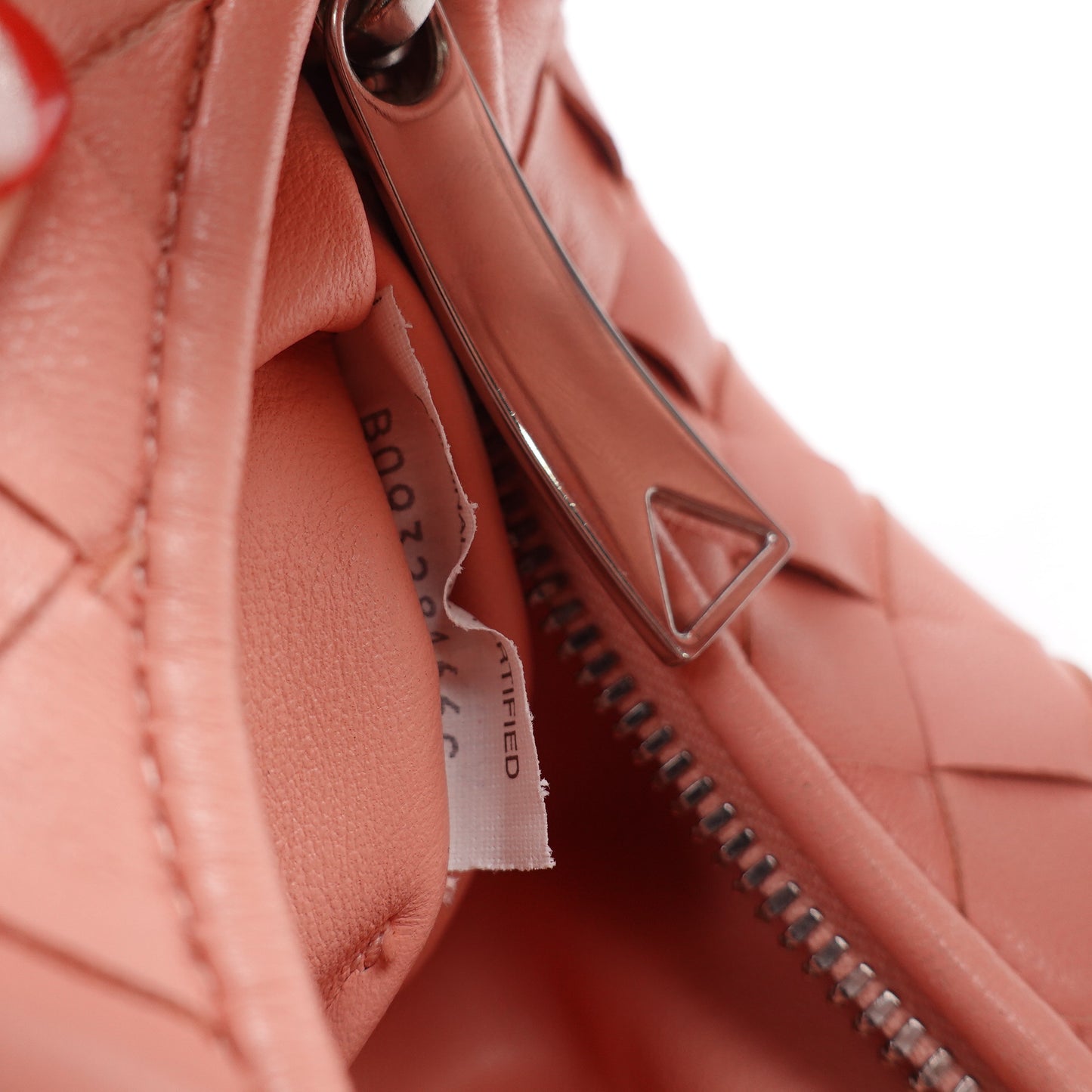 Pre-owned Bottega Veneta Jodie Mini Peach Pink Lambskin Hobo Bag