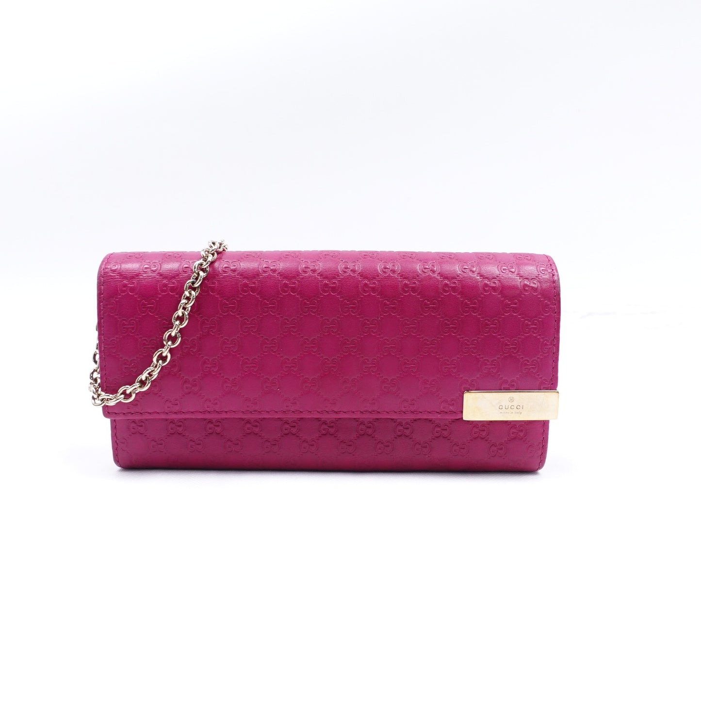 Pre-owned Gucci Pink Calfskin WOC T10313393