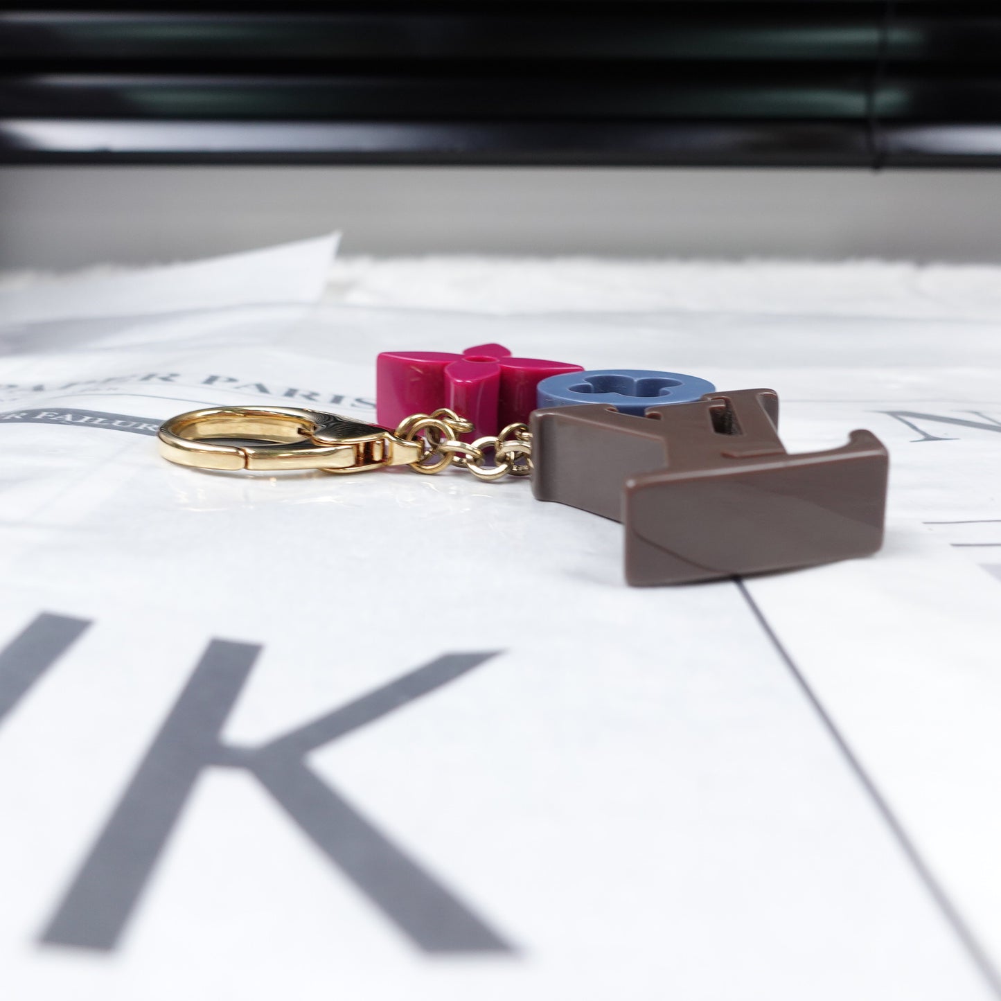 Pre-Owned Louis Vuitton Brown&Blue&Purple Bag Charm