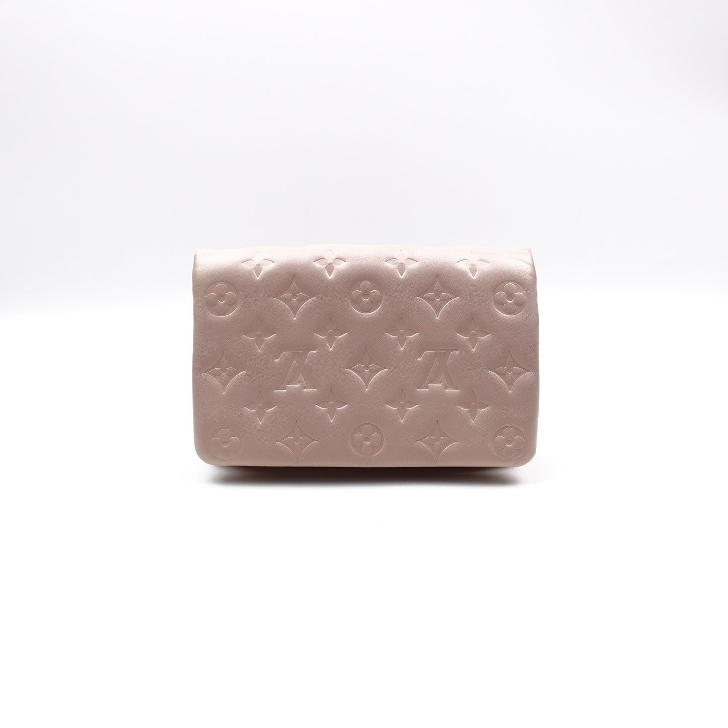 Pre-owned Louis Vuitton Pochette Coussin Pink Calfskin Shoulder Bag