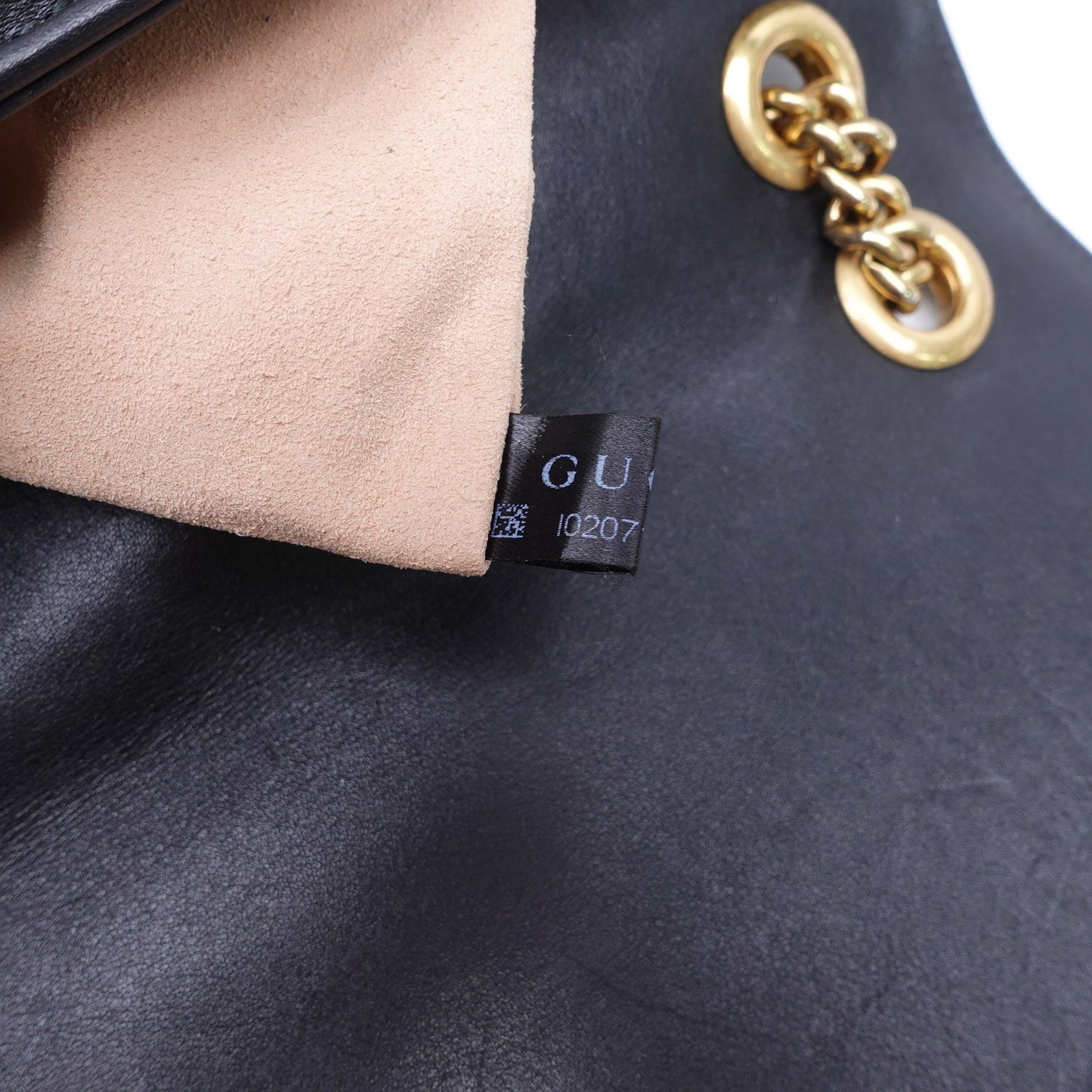 Pre-owned Gucci GG Marmont Black Calfskin Shoulder Bag