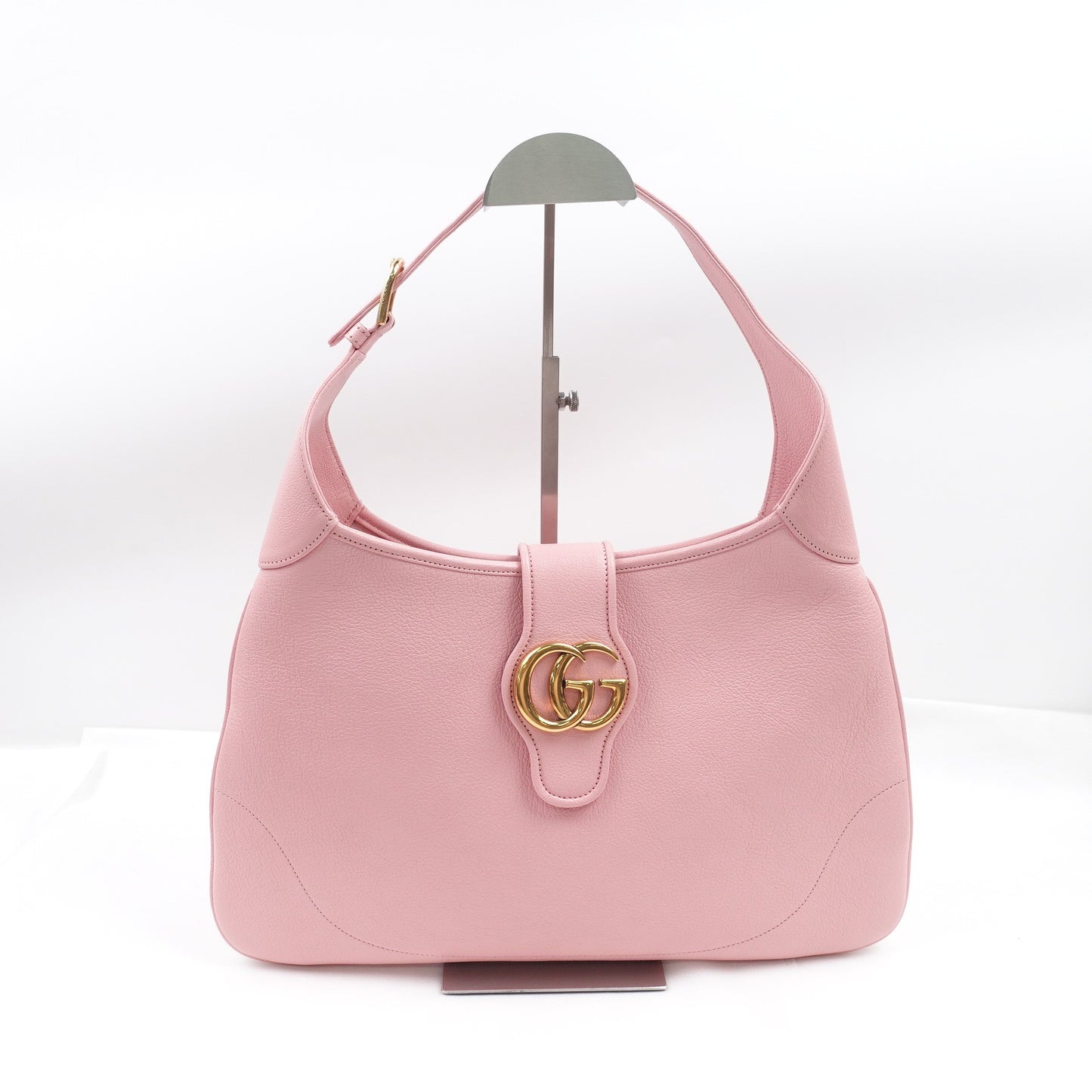 Pre-owned Gucci Aphrodite Medium Pink Calfskin Shoulder Bag