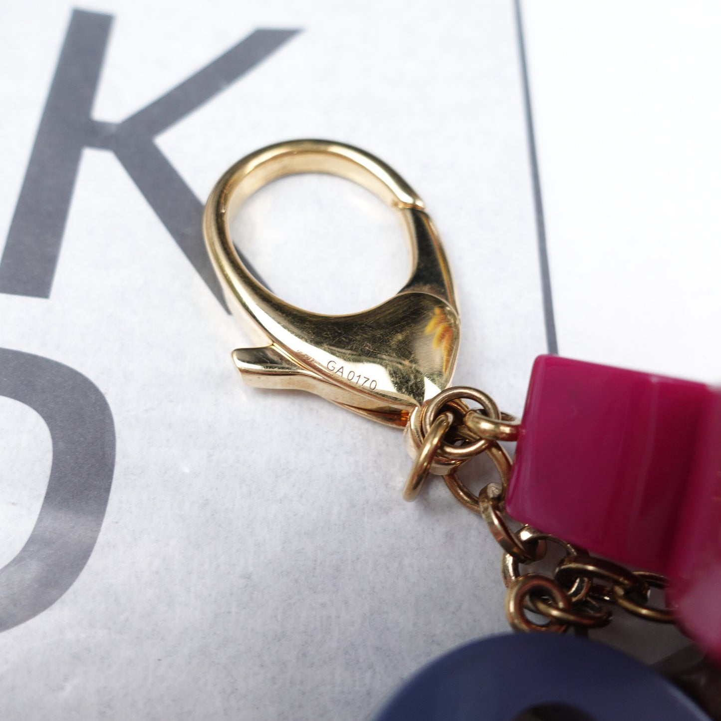 Pre-Owned Louis Vuitton Brown&Blue&Purple Bag Charm