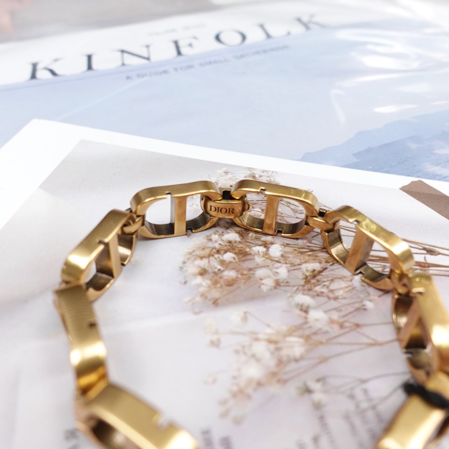 Pre-Owned Dior Gold Tone Bracelet