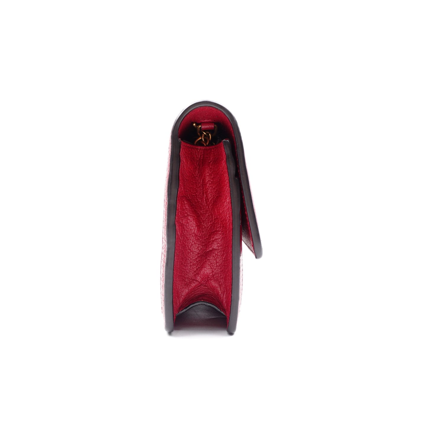 Pre-owned Gucci Queen Margaret WOC Red Coated Canvas Shoulder Bag