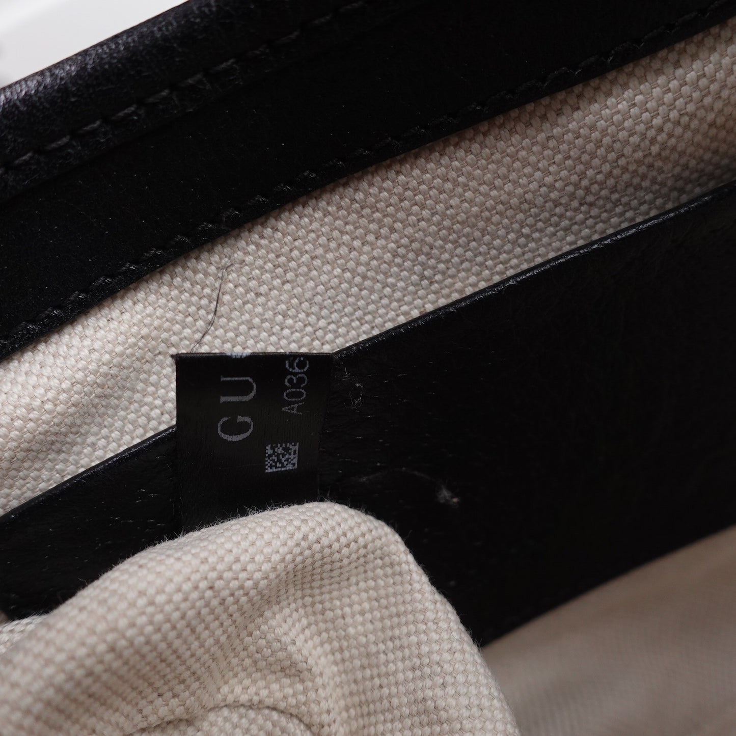 Pre-owned Gucci Jacket 1961 Small Black Canvas&Calfskin Shoulder Bag