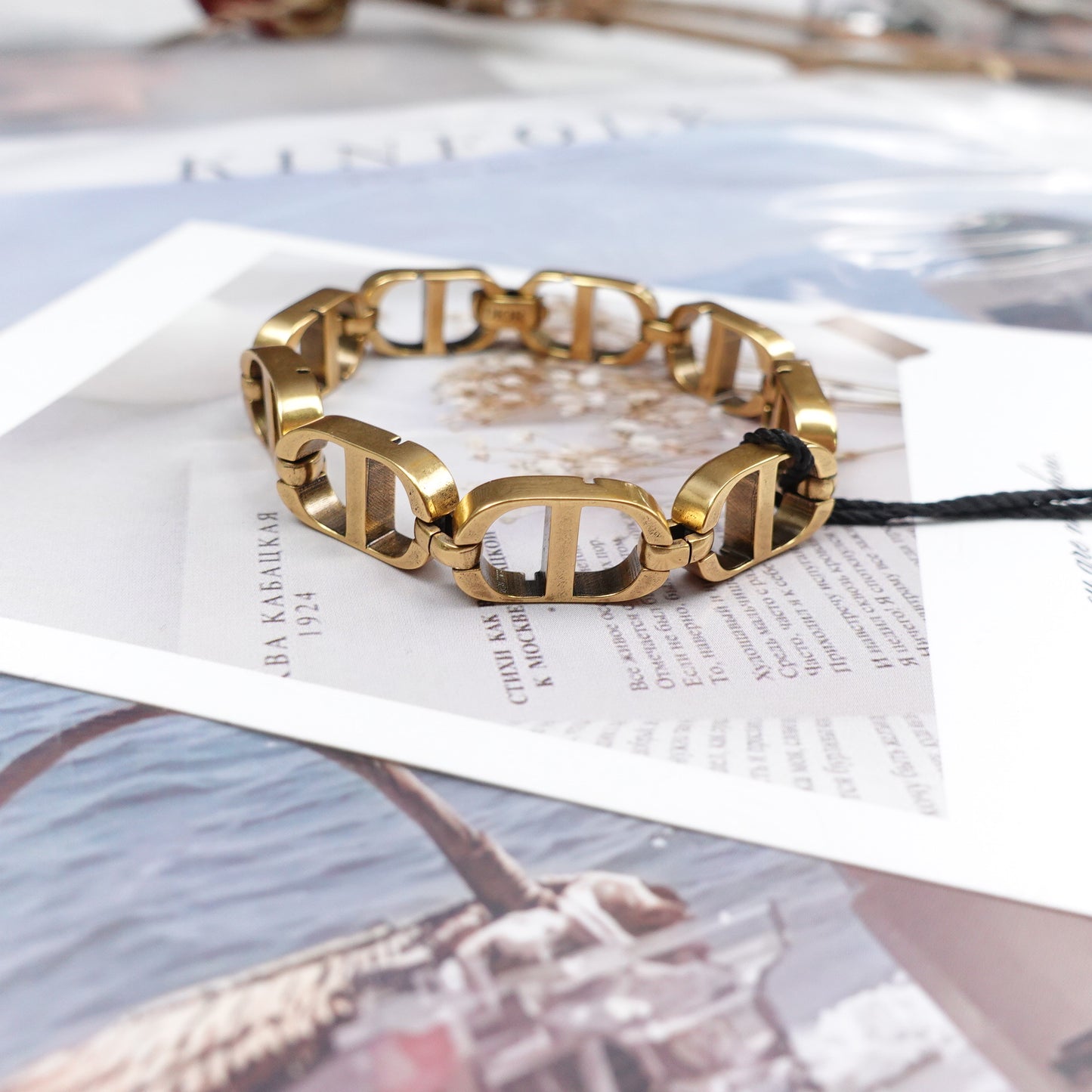 Pre-Owned Dior Gold Tone Bracelet