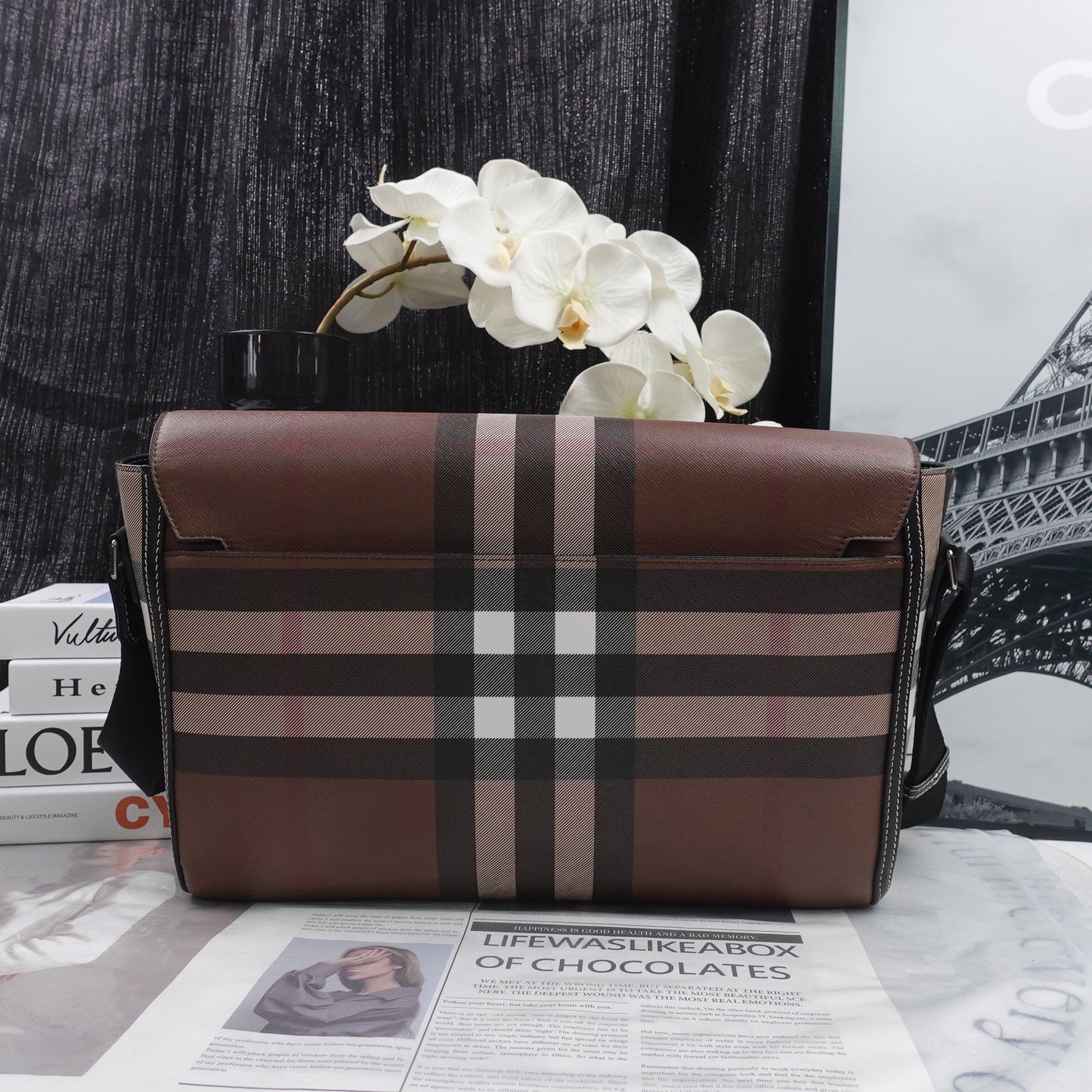 Pre-owned Burberry Brown Coated Canvas Cross Body Bag