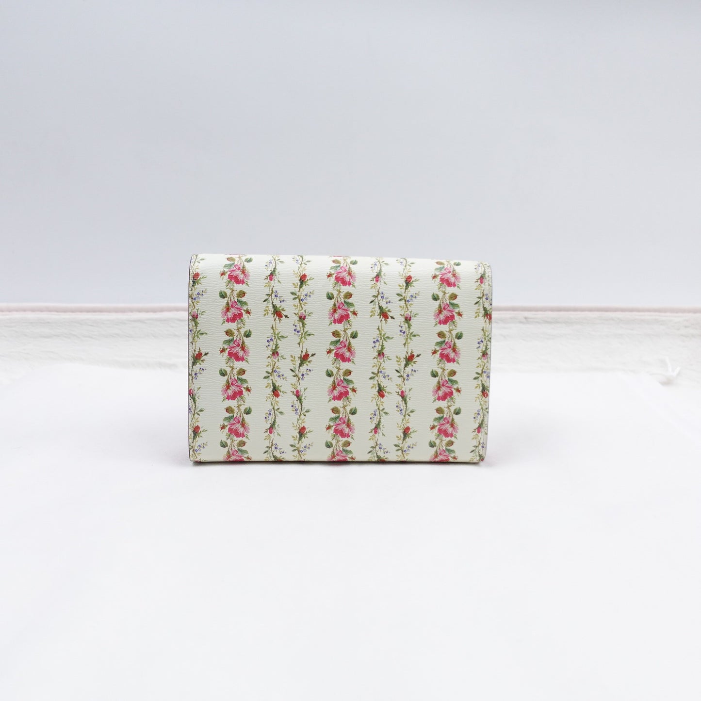 Pre-owned Gucci Dionysus Flower Pink&Green Calfskin Shoulder Bag
