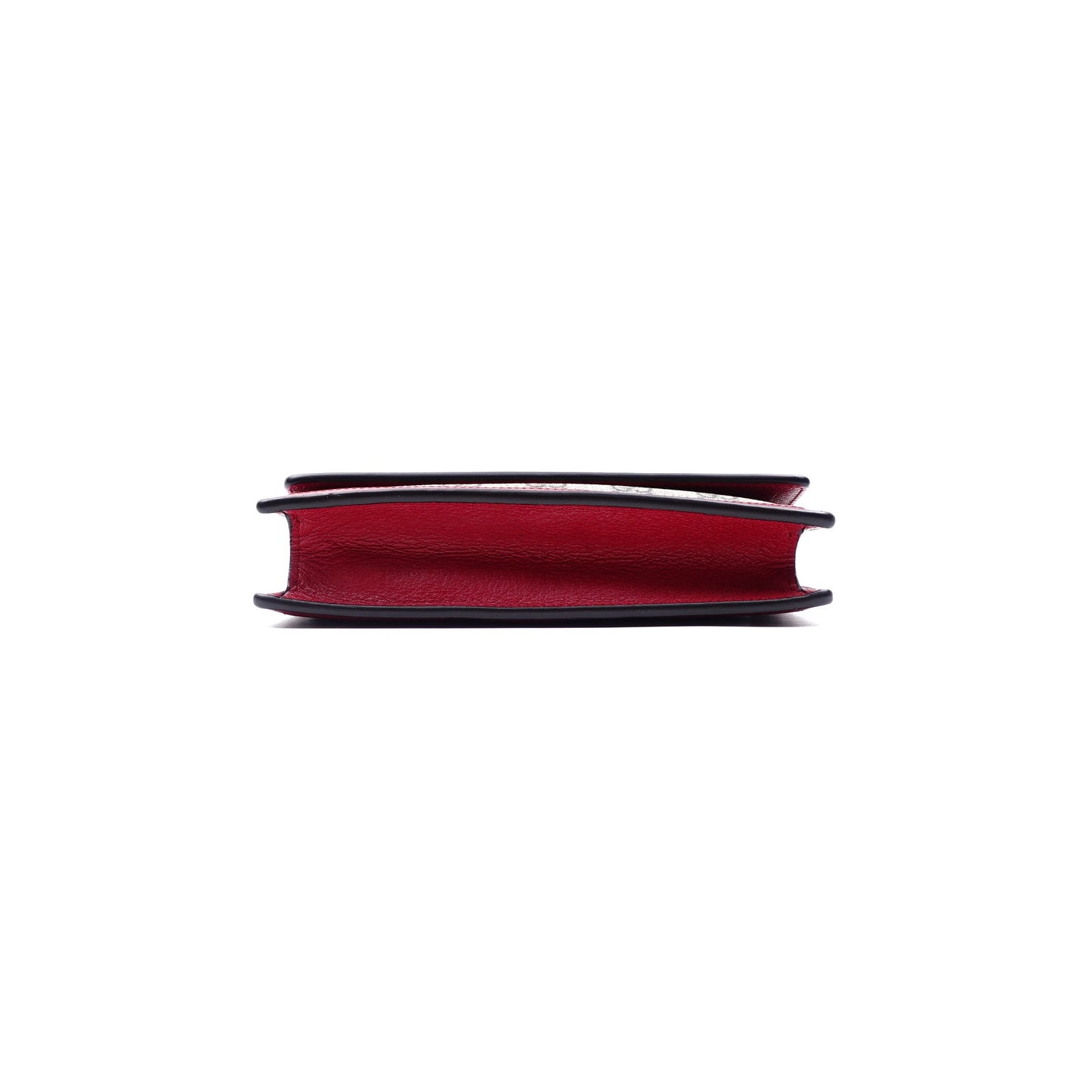 Pre-owned Gucci Queen Margaret WOC Red Coated Canvas Shoulder Bag