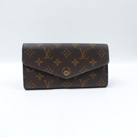 Pre-owned Louis Vuitton Sarah Monogram Coated Canvas Wallet