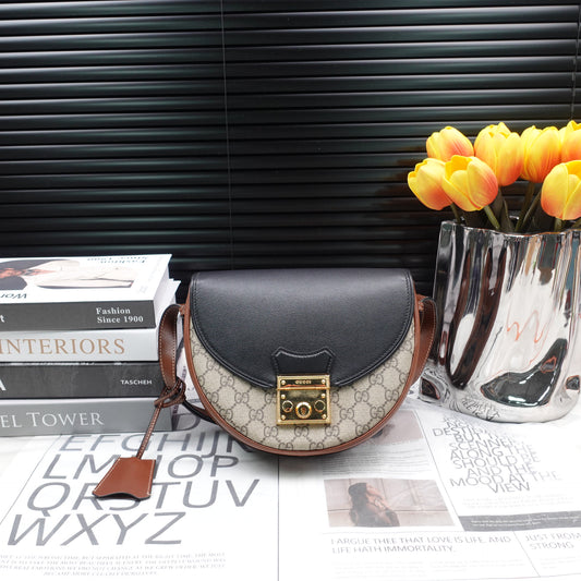 Pre-owned Gucci Padlock GG Coated Canvas Cross Body Bag