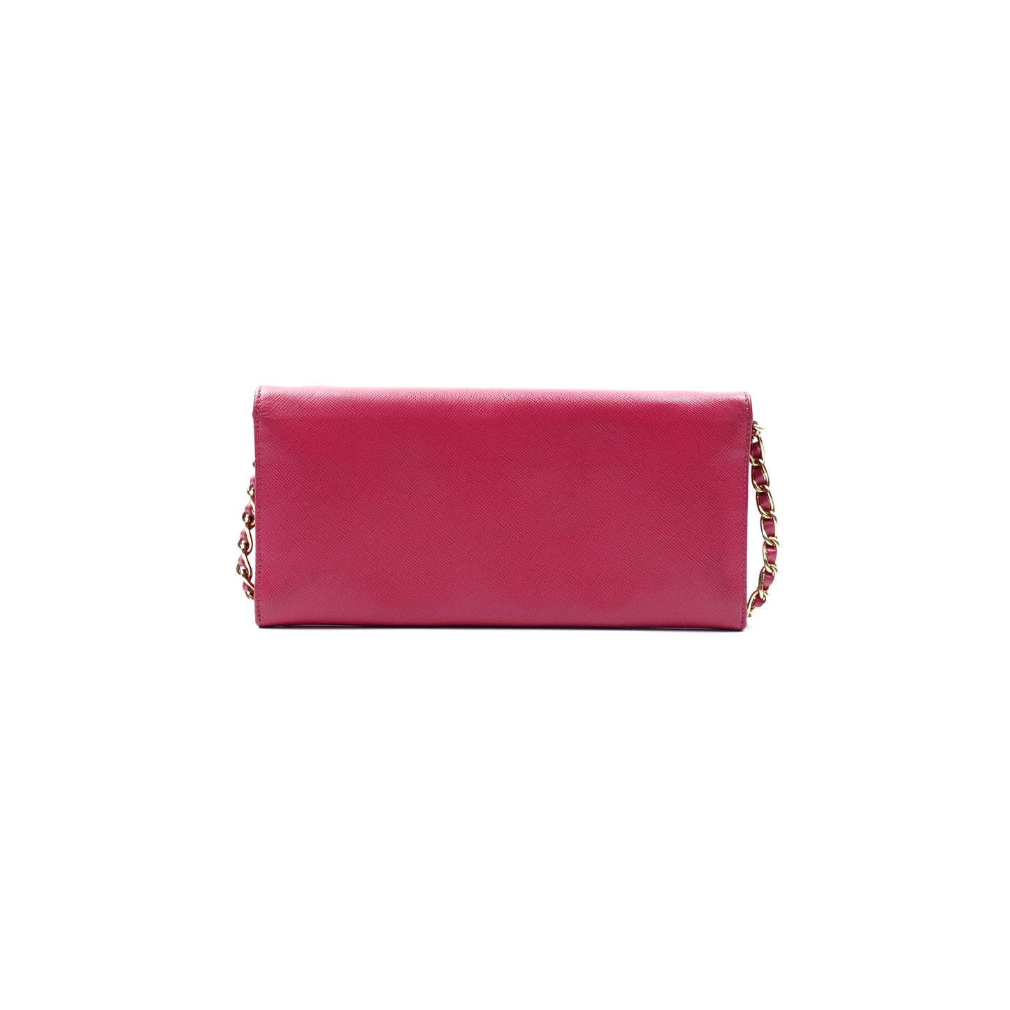 Pre-owned Prada Woc Pink Saffiano Crossbody Bag