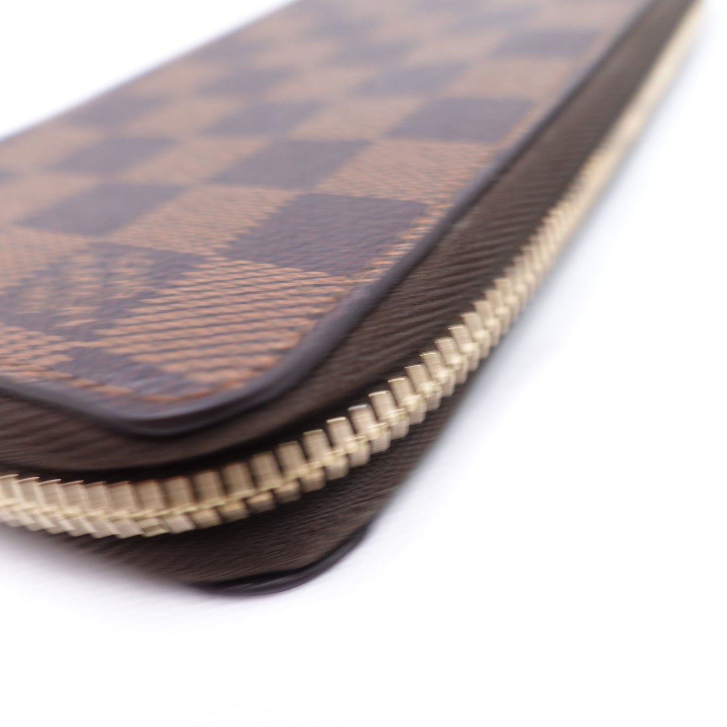 Pre-owned Louis Vuitton Damier Ebene Coated Canvas Long Wallet