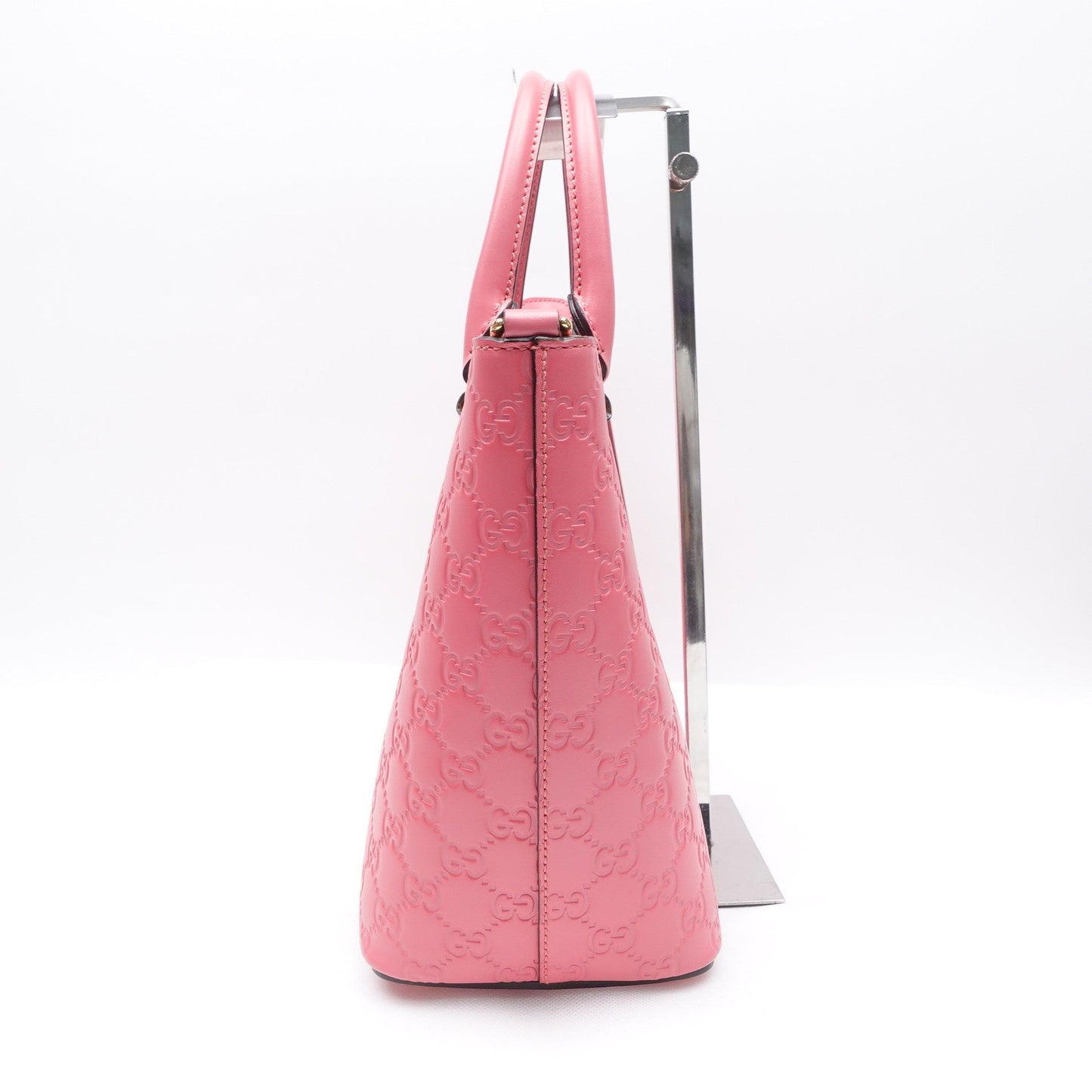Pre-owned Gucci GG Pink Calfskin Shoulder Bag