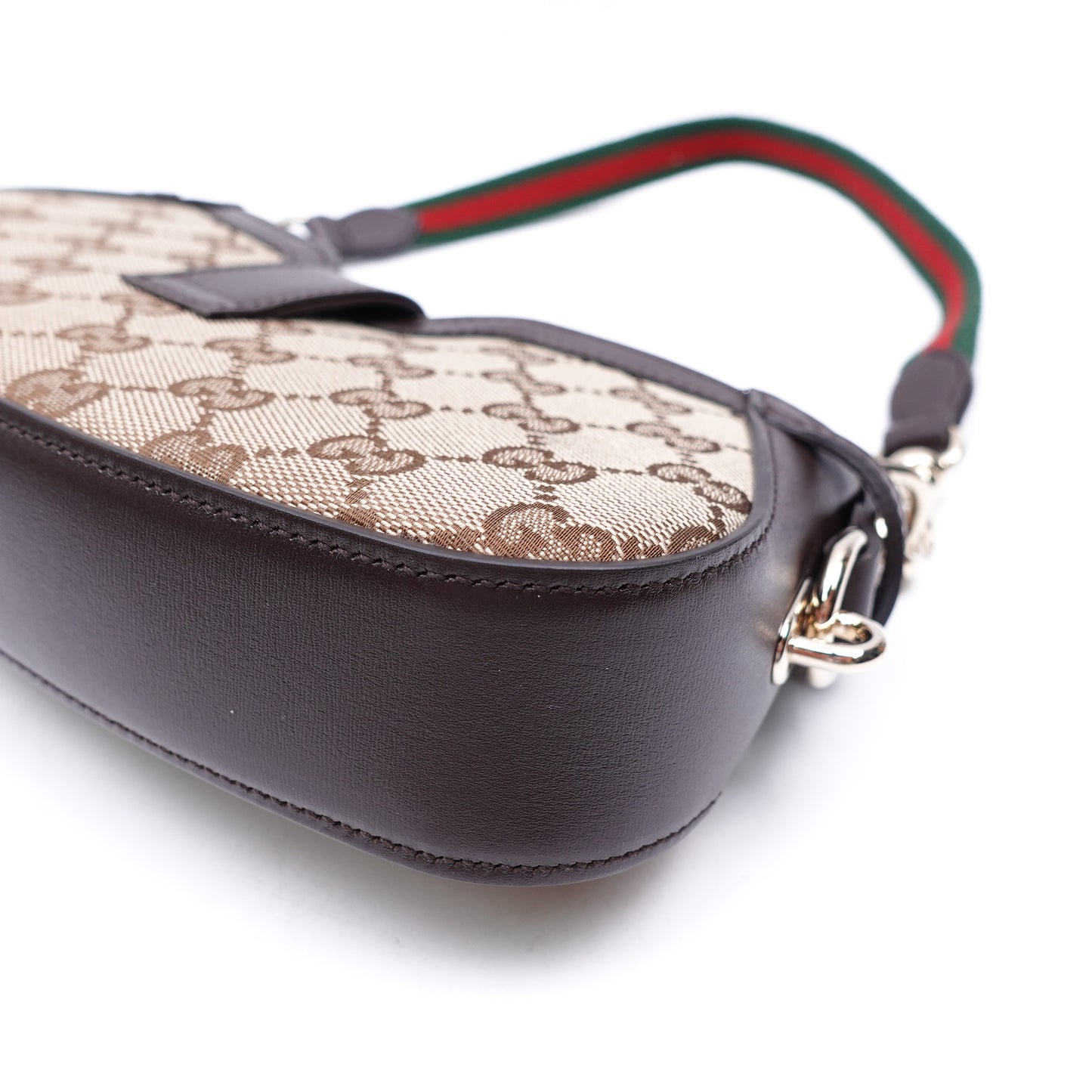 Pre-owned Gucci Moon Side GG Canvas Hobo Bag