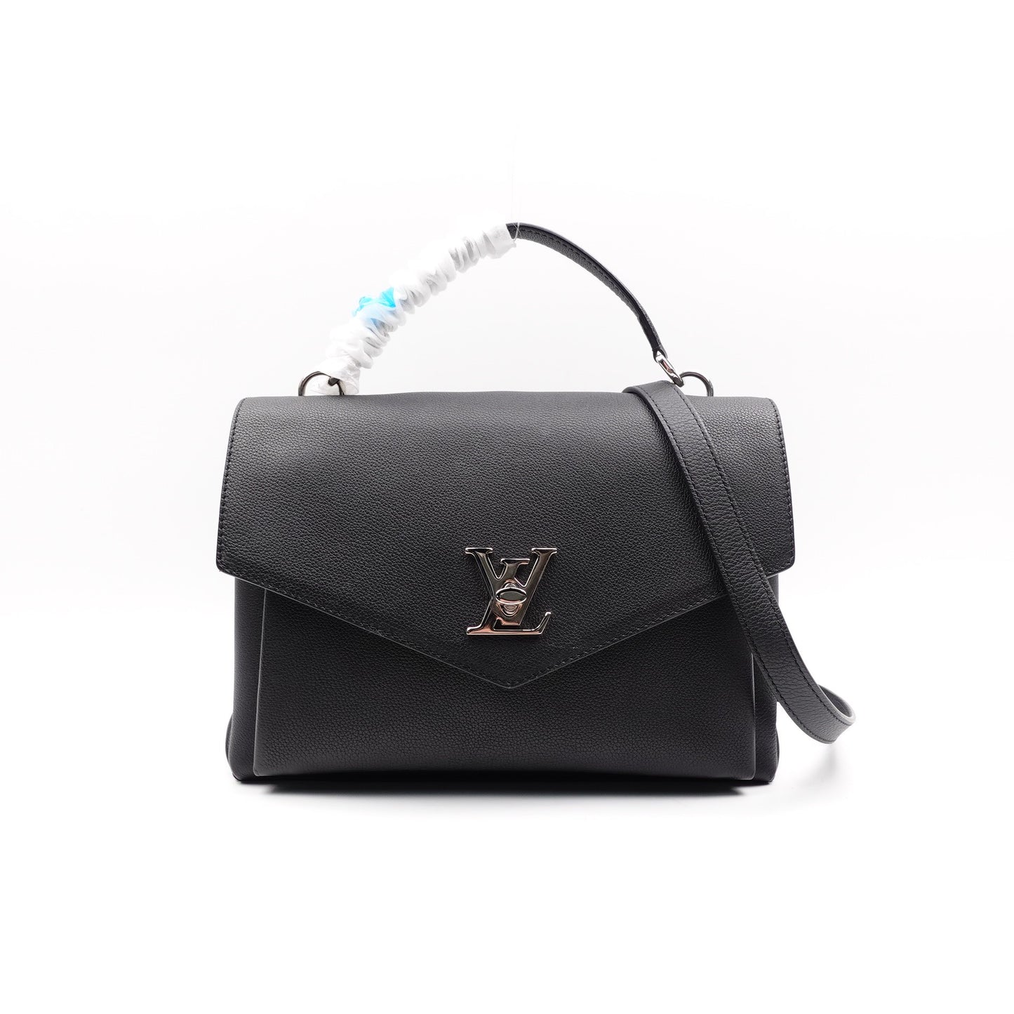 Pre-owned Louis Vuitton Lockme BB Black Calfskin Shoulder Bag