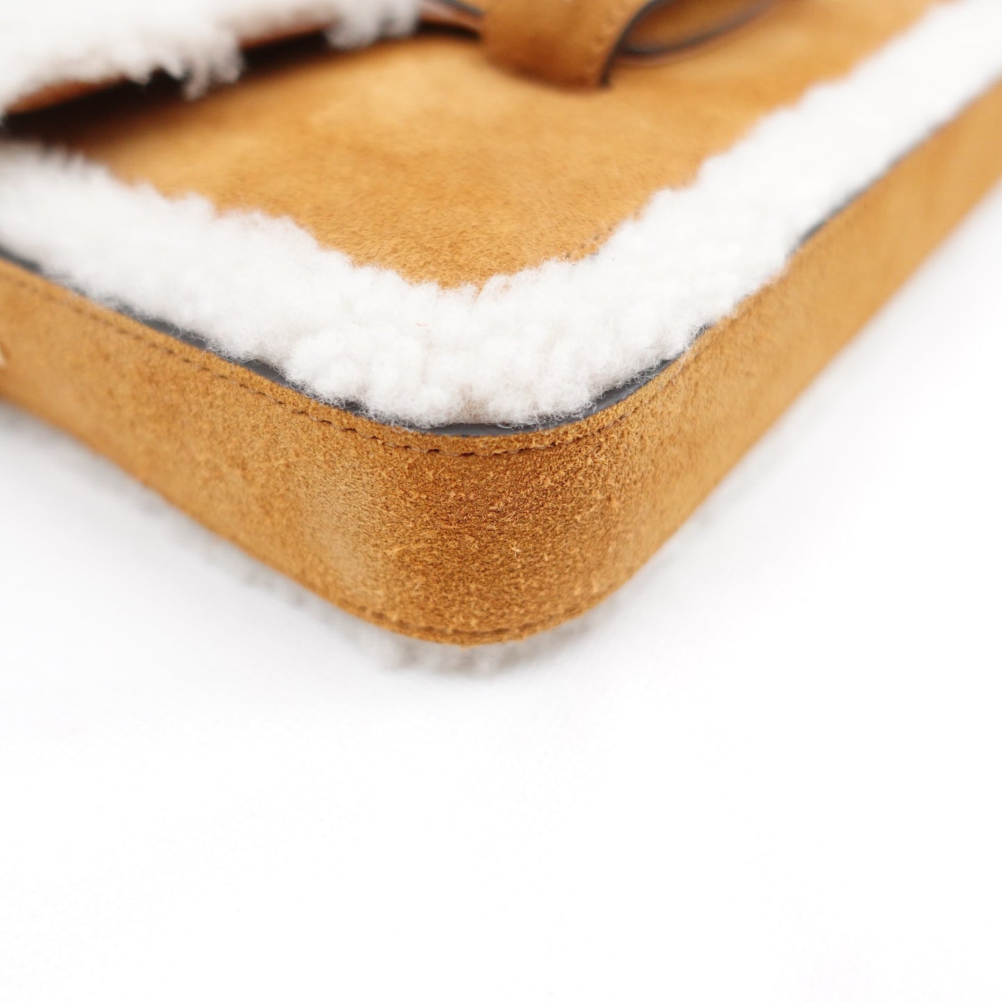 Pre-owned Gucci Horsebit 1955 Brown Suede&Lambskin Shoulder Bag