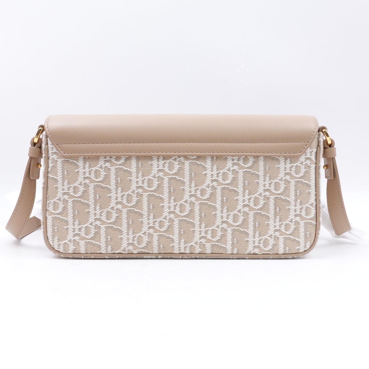 Pre-owned Dior Montaigne Avenue East-West Beige Canvas Shoulder Bag