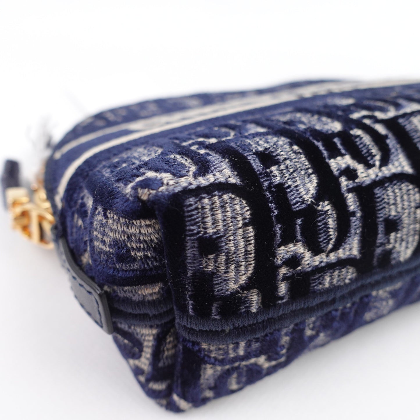 Pre-owned Dior Blue Velvet Clutch