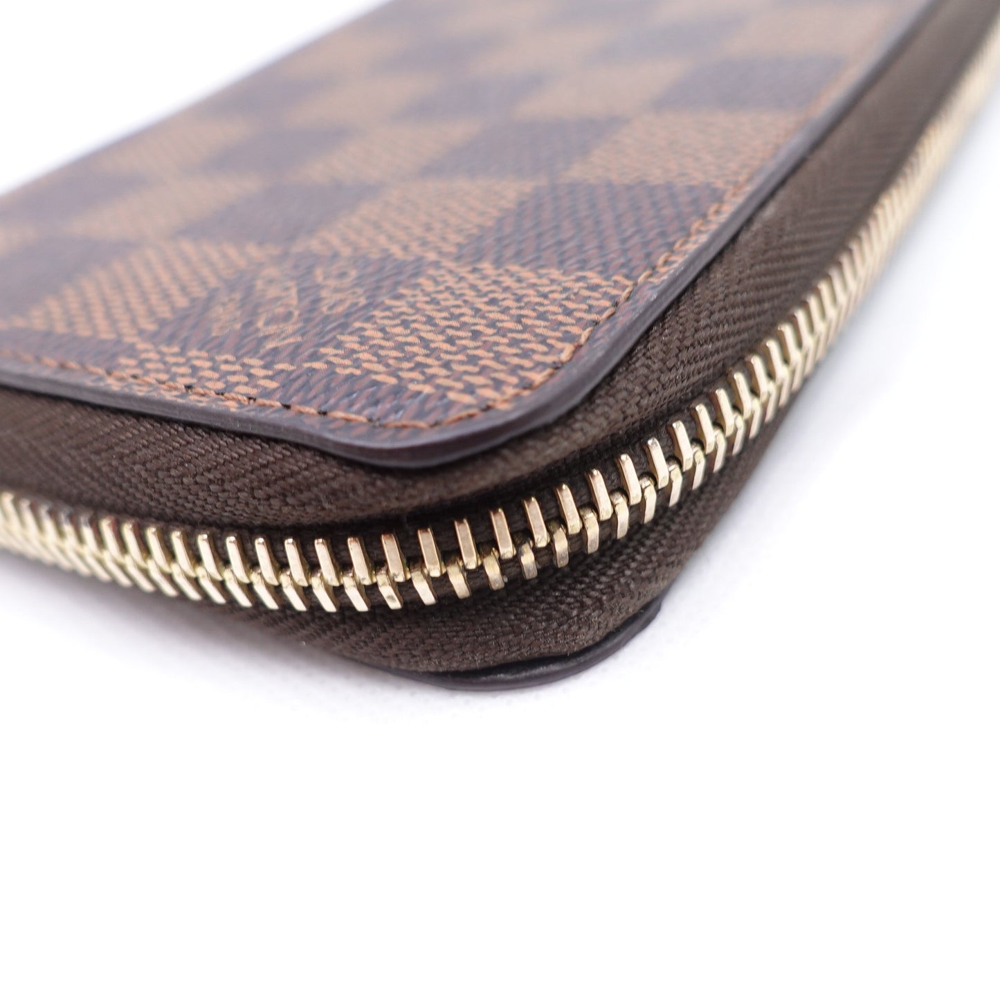 Pre-owned Louis Vuitton Damier Ebene Coated Canvas Long Wallet