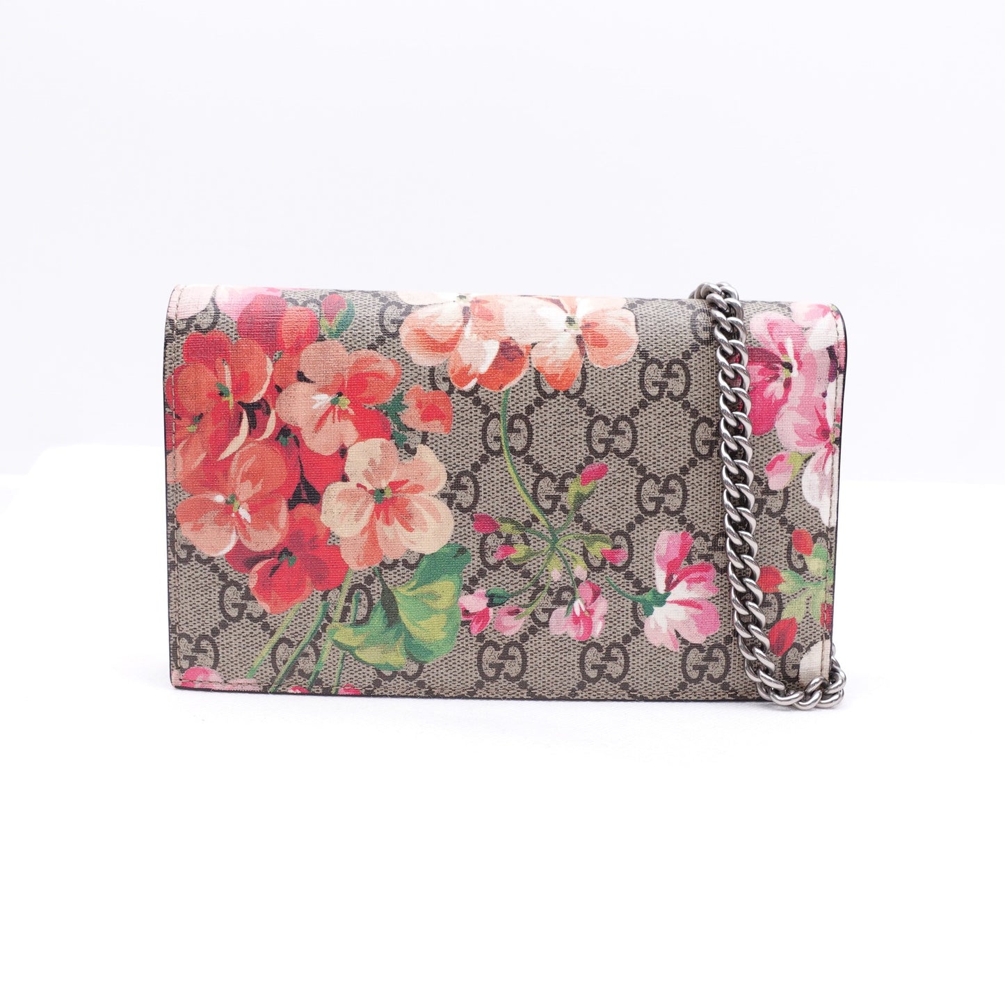 Pre-owned Gucci Monogram Coated Canvas WOC T10318821