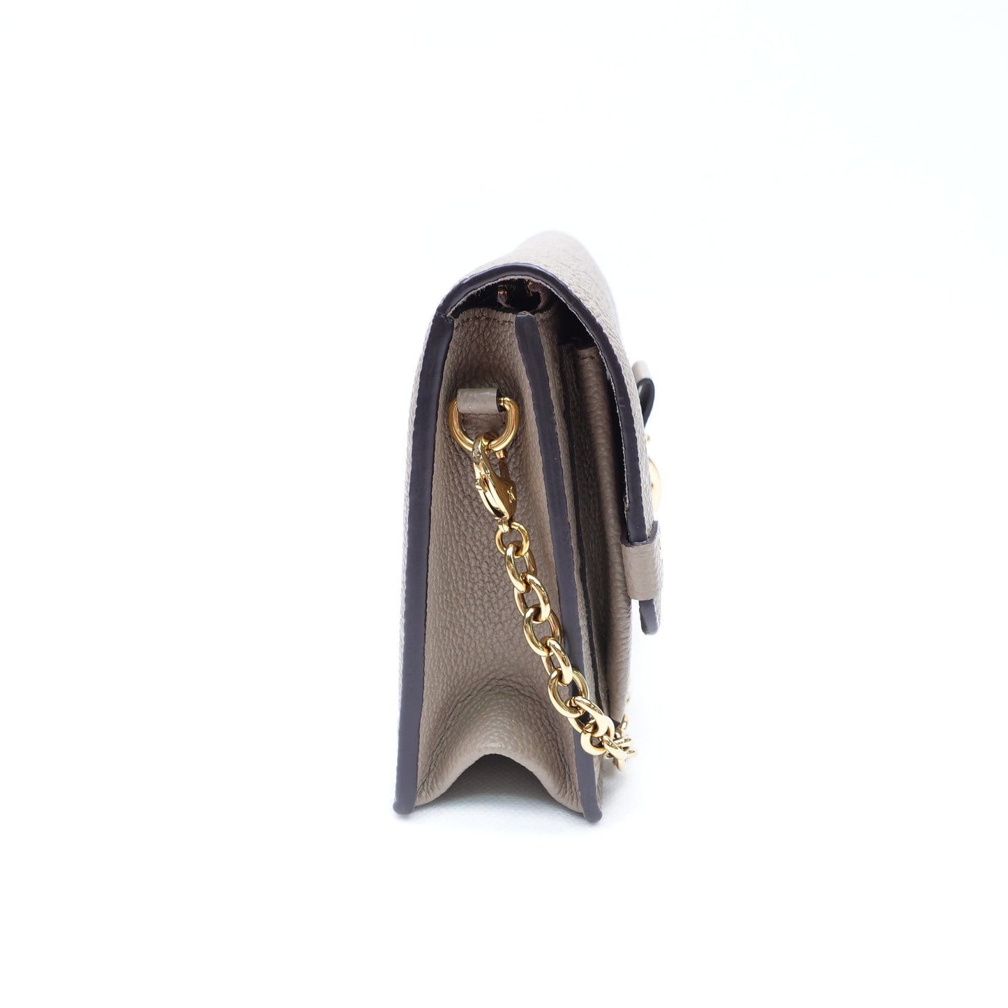 Pre-owned Louis Vuitton Vavin WOC Grey Calfskin Shoulder Bag