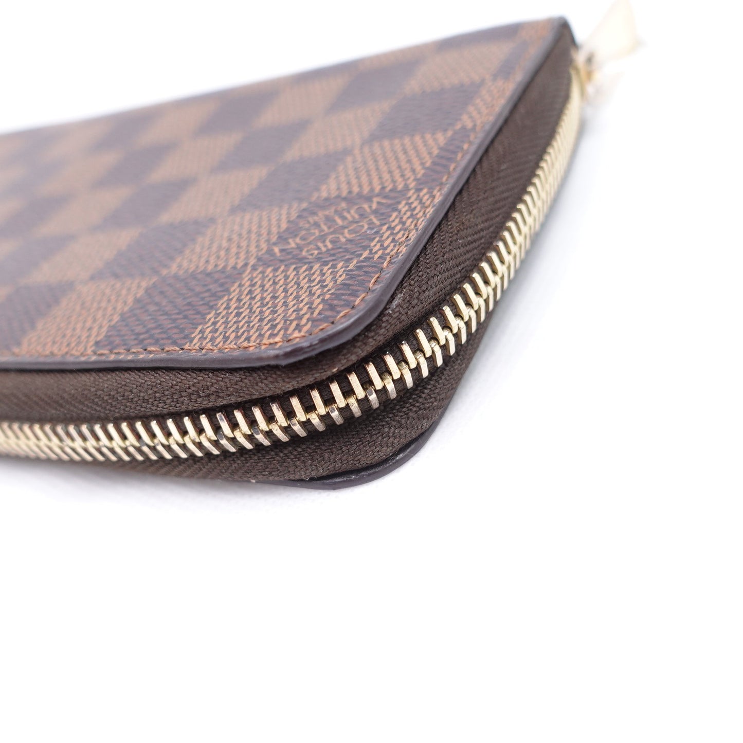 Pre-owned Louis Vuitton Damier Ebene Coated Canvas Long Wallet