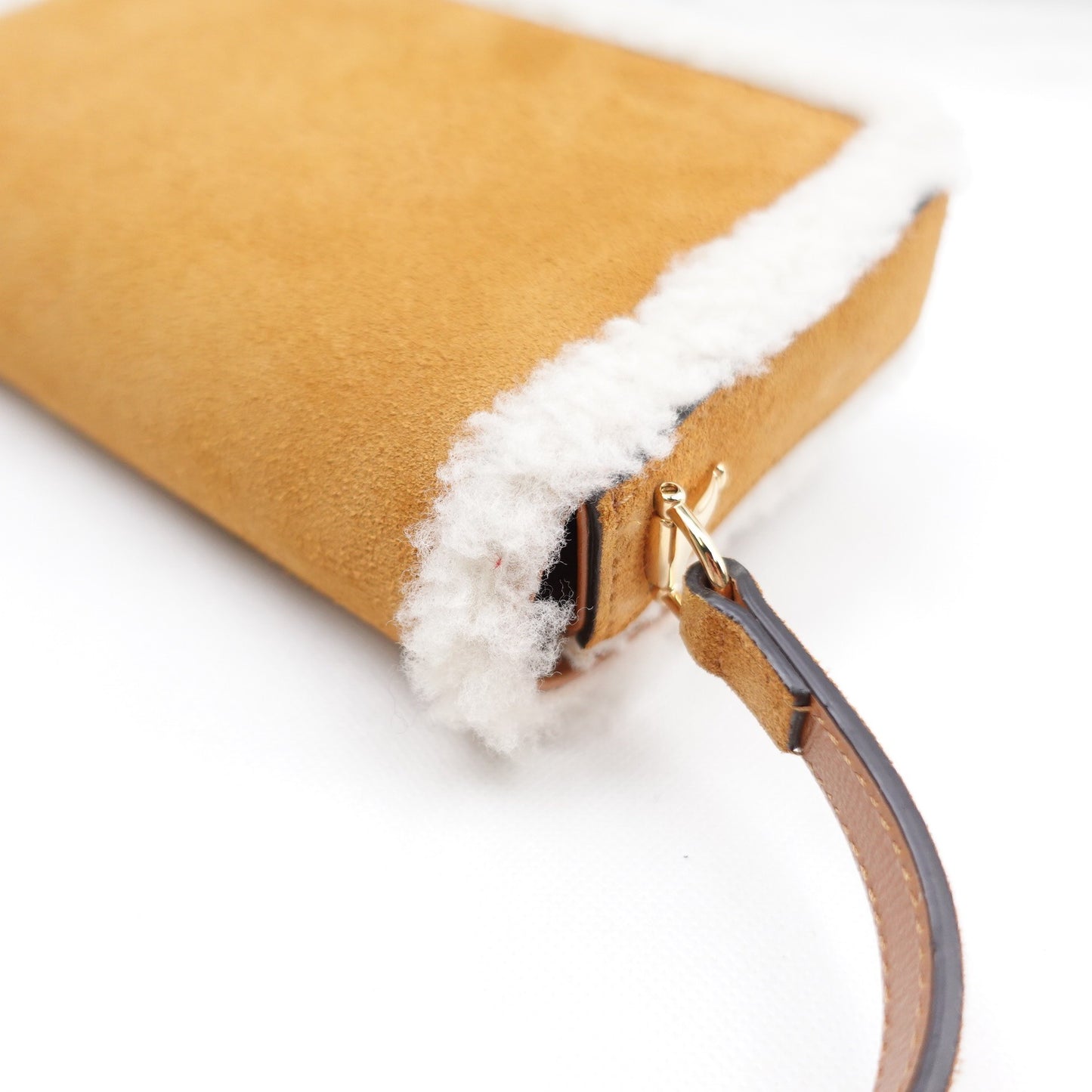 Pre-owned Gucci Horsebit 1955 Brown Suede&Lambskin Shoulder Bag