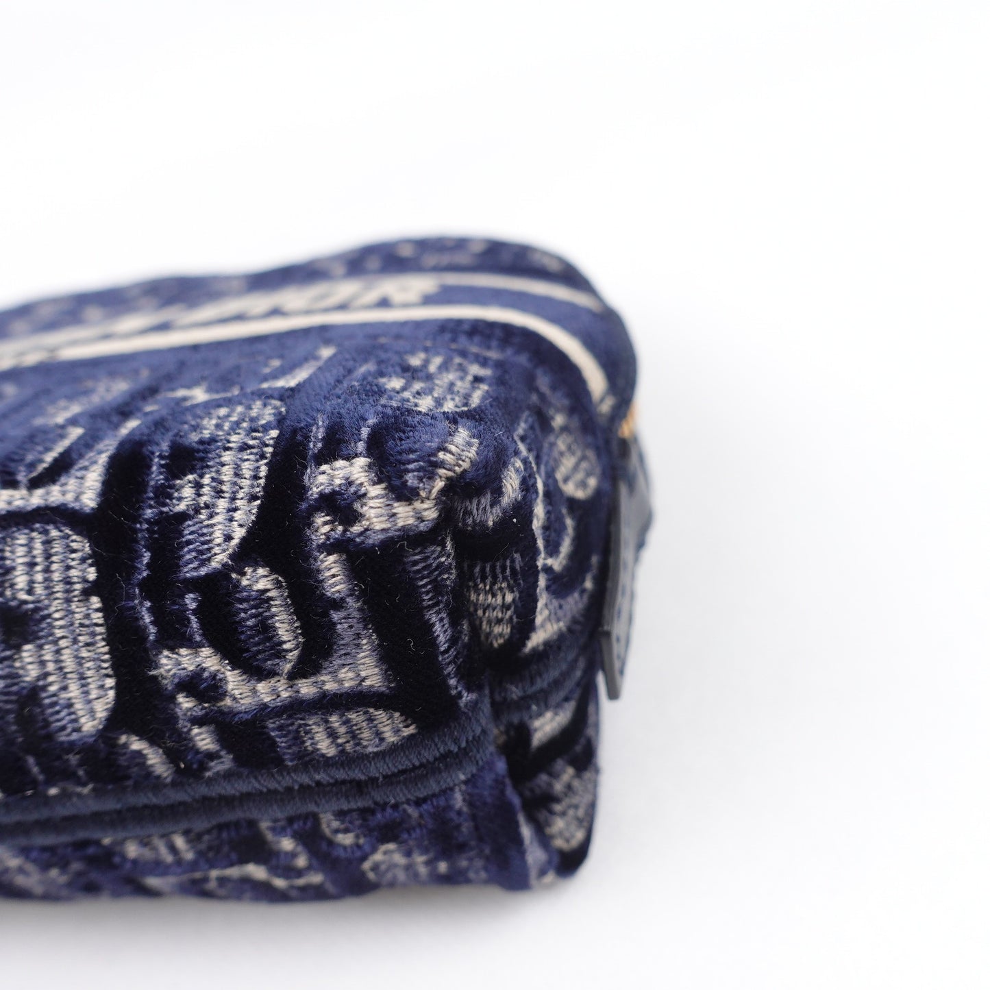 Pre-owned Dior Blue Velvet Clutch