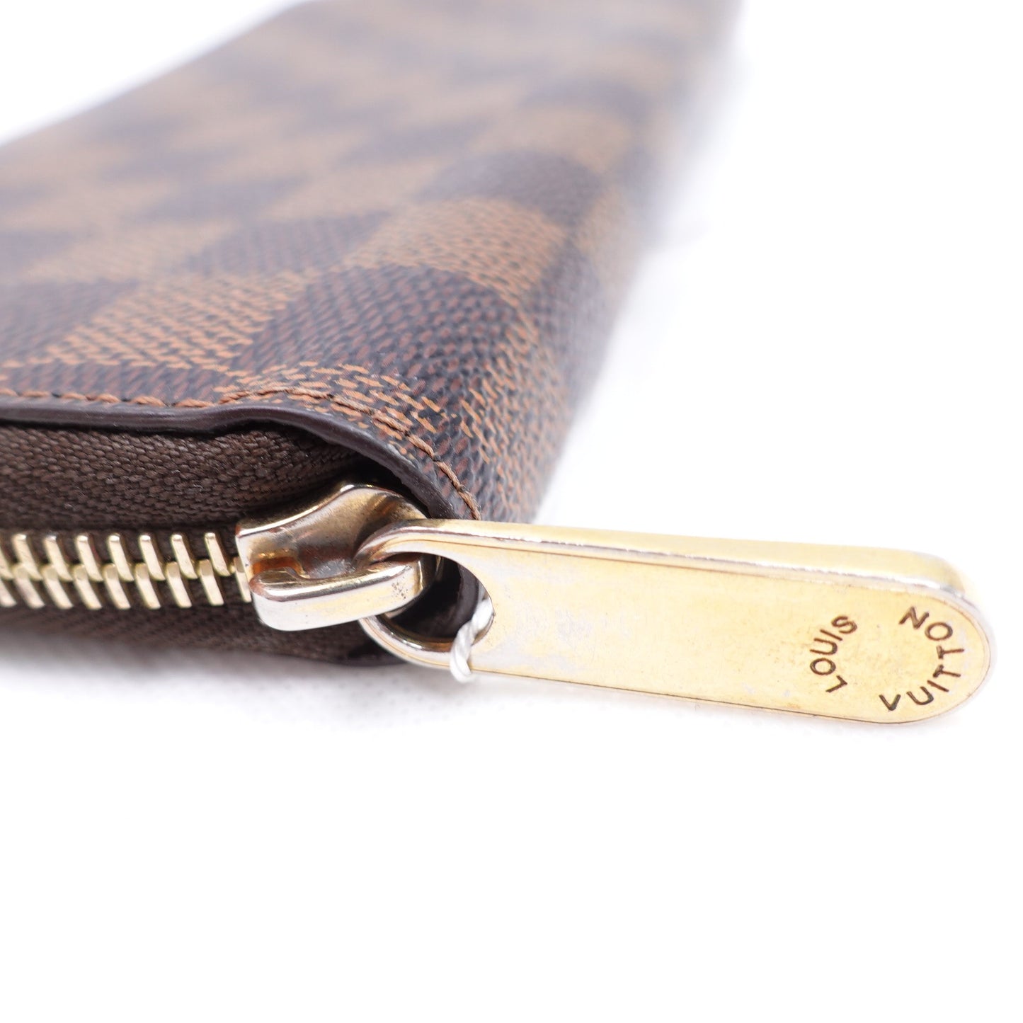 Pre-owned Louis Vuitton Damier Ebene Coated Canvas Long Wallet