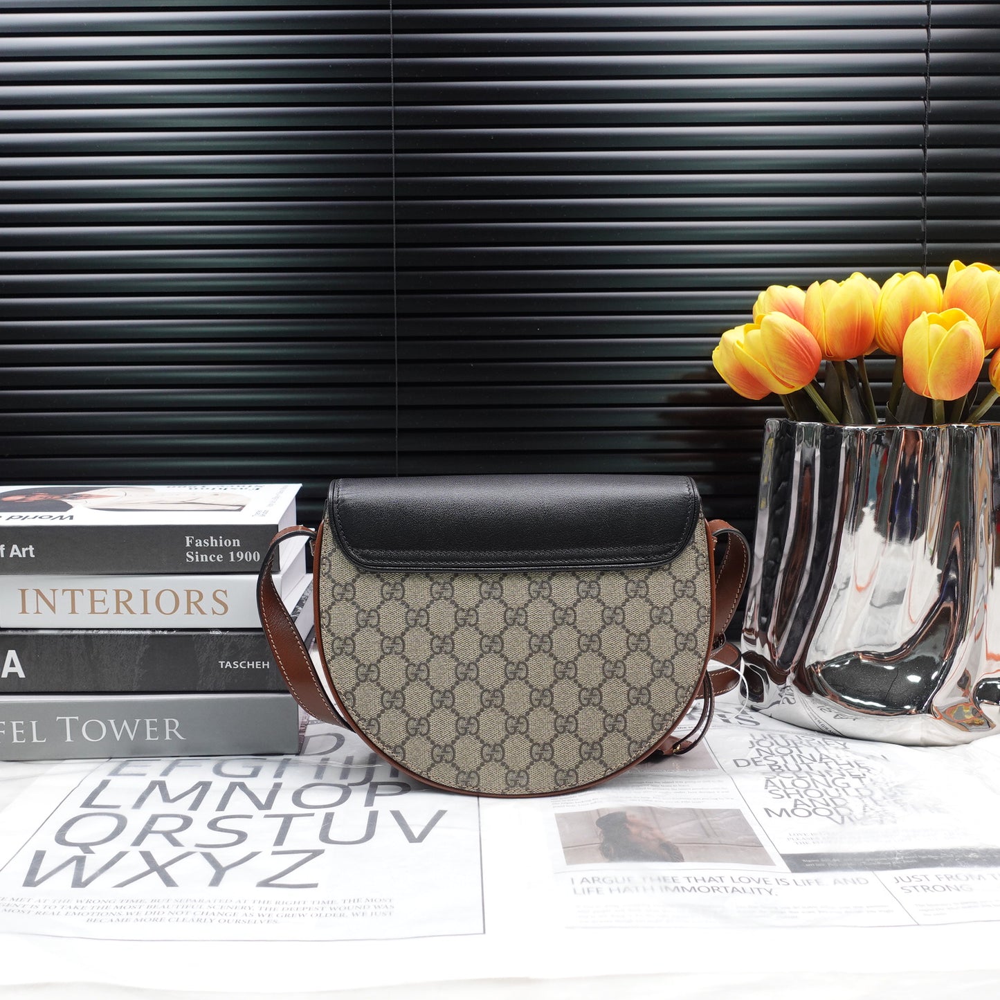Pre-owned Gucci Padlock GG Coated Canvas Cross Body Bag