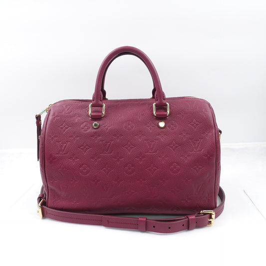 Pre-owned Louis Vuitton Speedy 30 Fushia Calfskin Tote Bag
