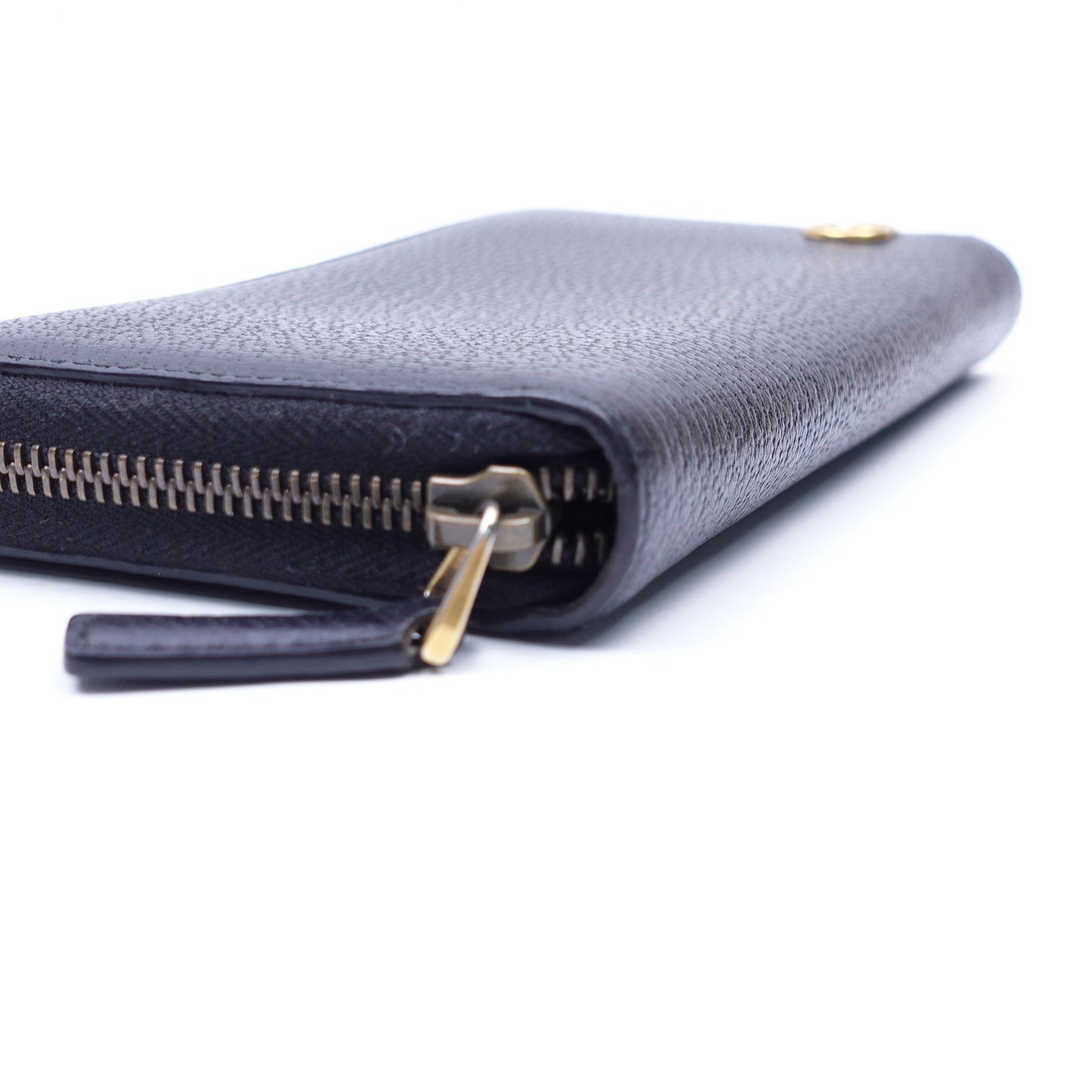 Pre-owned Gucci GG Black Calfskin Wallet