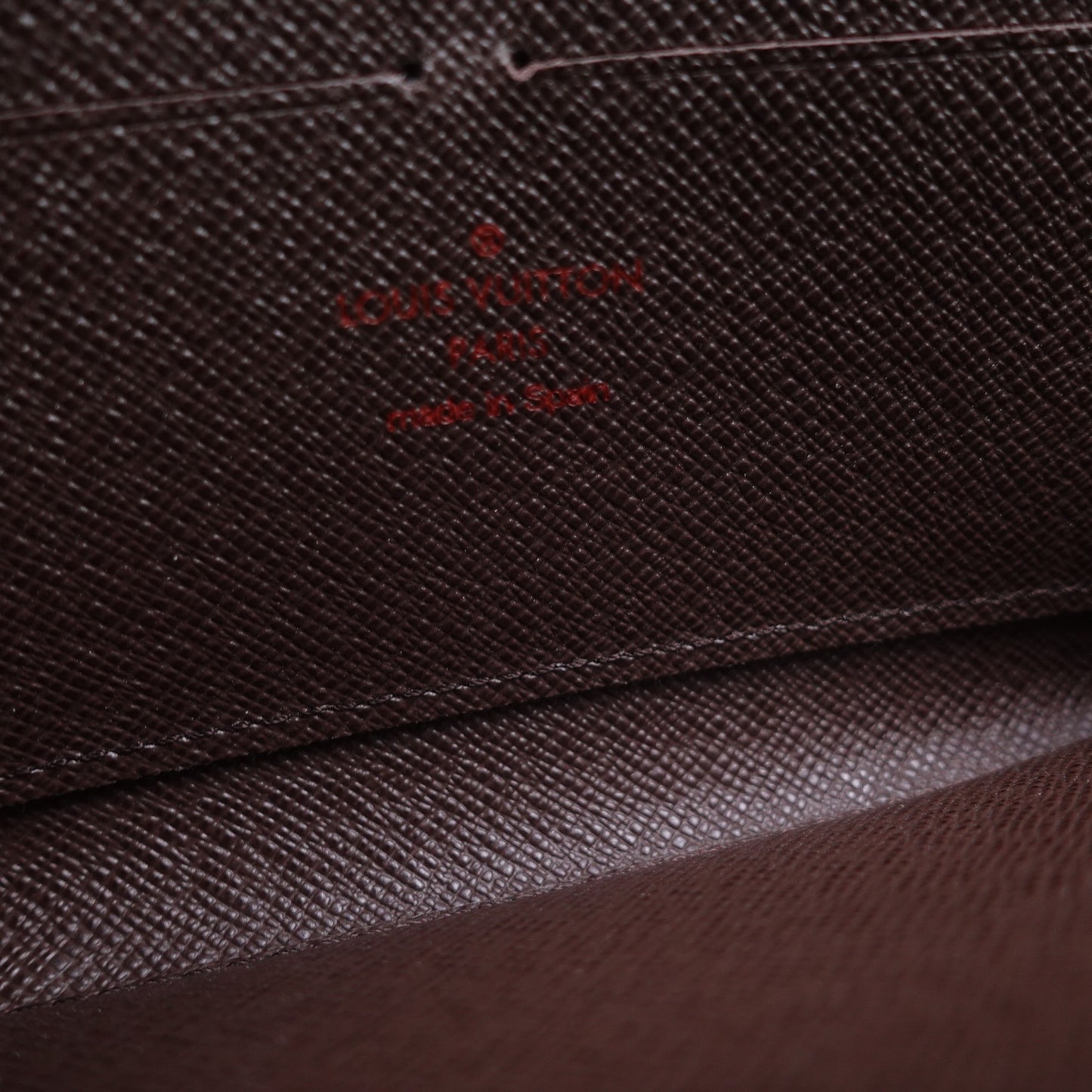 Pre-owned Louis Vuitton Damier Ebene Coated Canvas Long Wallet