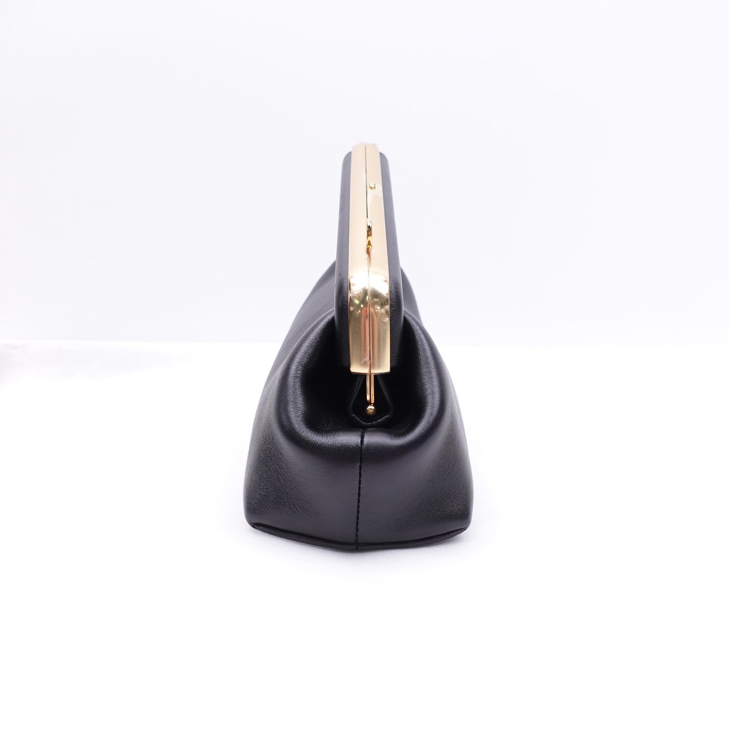 Pre-owned Fendi First Black Lambskin Shoulder Bag T10313756