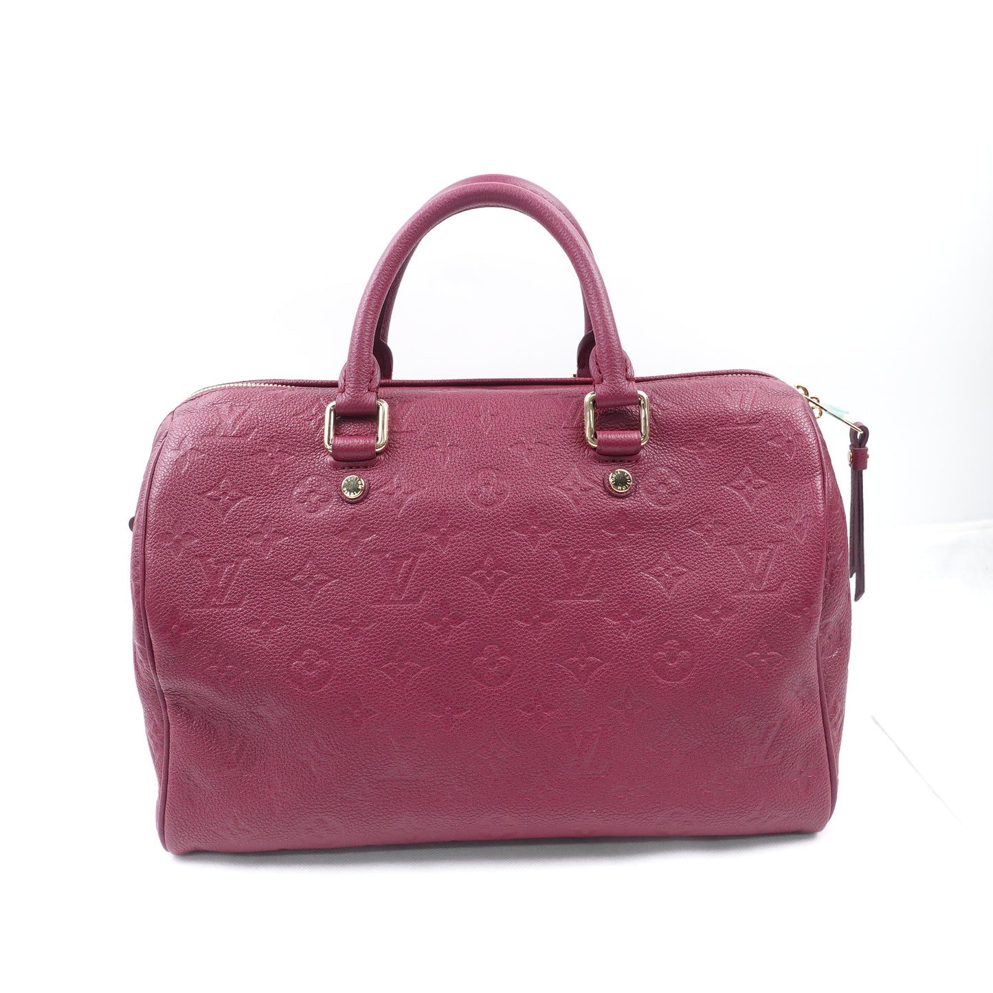 Pre-owned Louis Vuitton Speedy 30 Fushia Calfskin Tote Bag