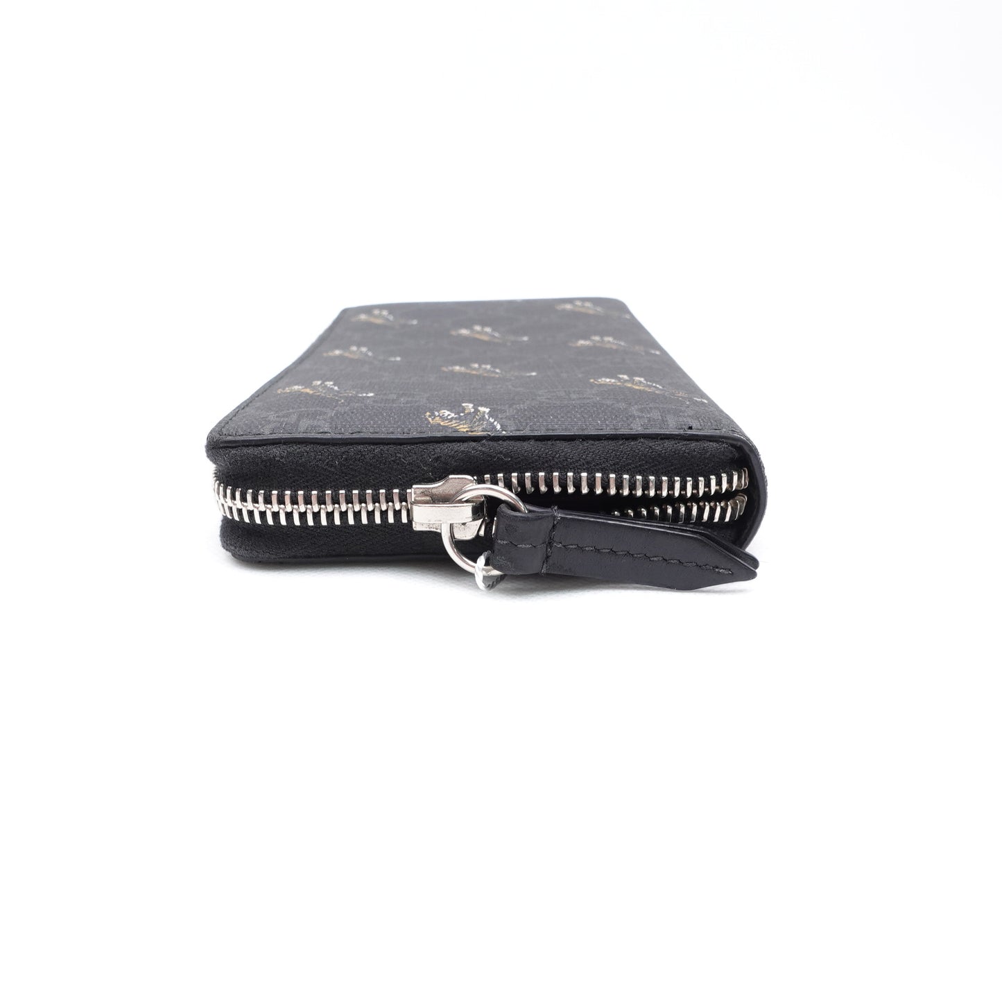 Pre-owned Gucci GG Tiger Print Coated Canvas Wallet
