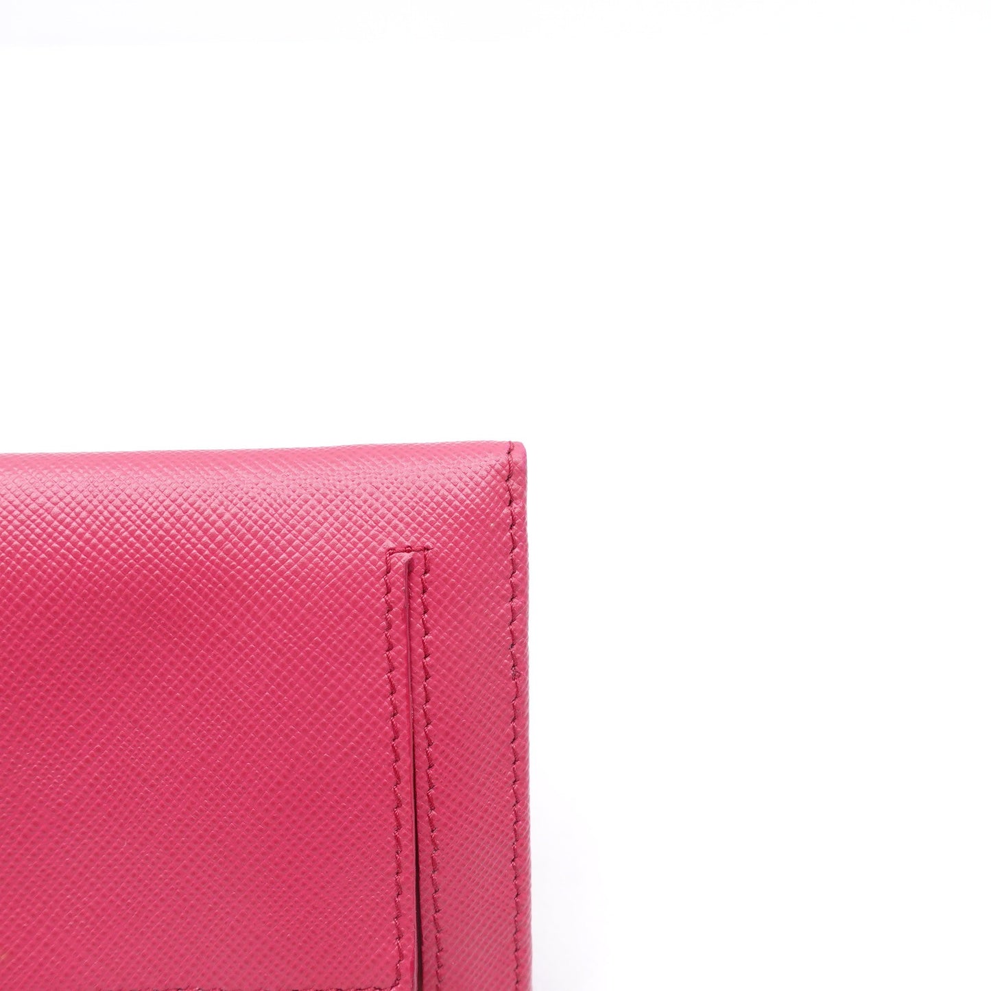 Pre-owned Prada Safiano Pink Calfskin Long Wallet