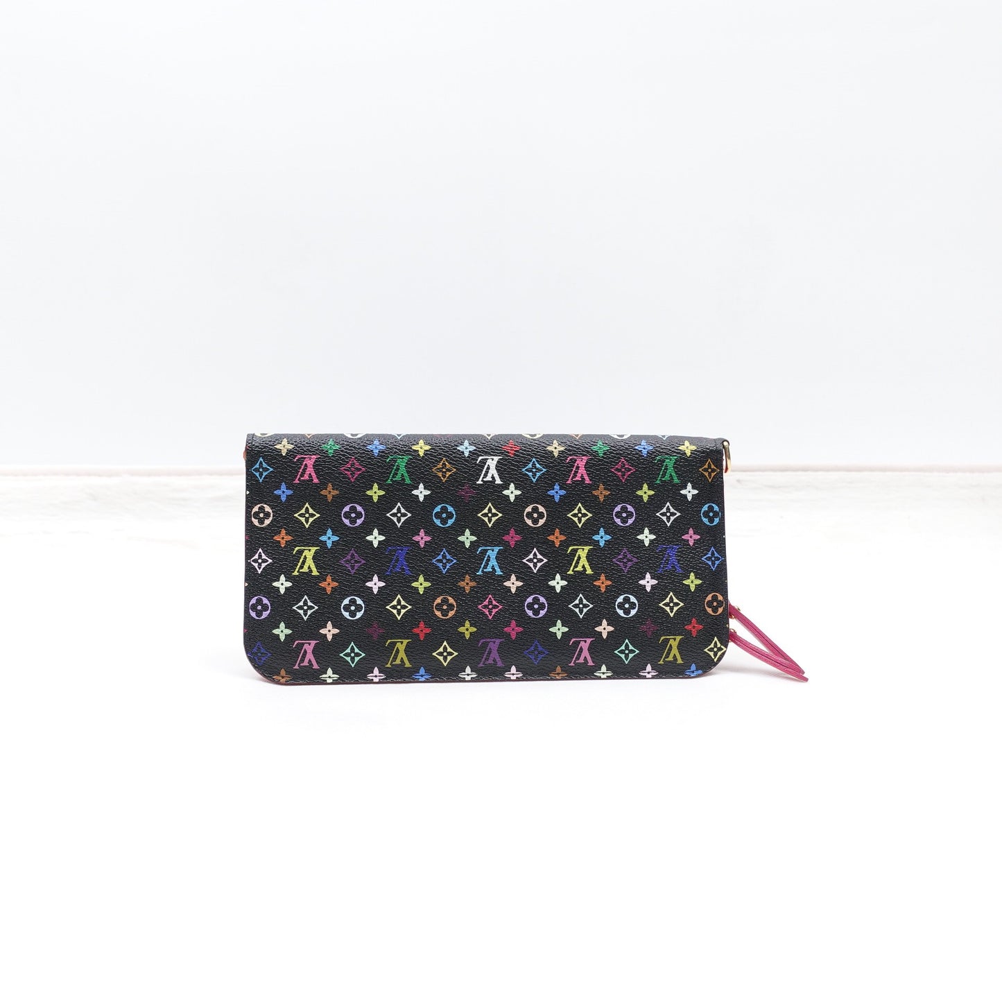 Pre-owned Louis Vuitton Insolite Black Multicolor Coated Canvas Wallet