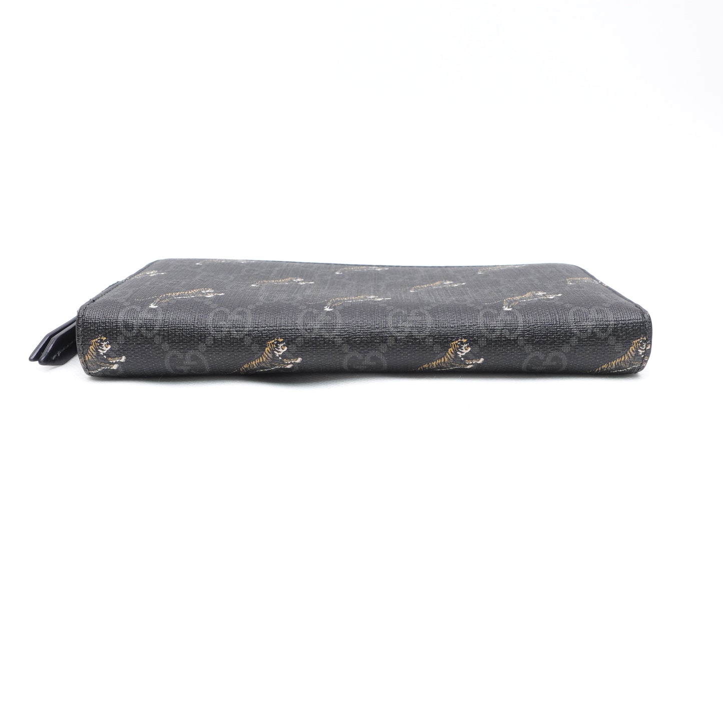 Pre-owned Gucci GG Tiger Print Coated Canvas Wallet
