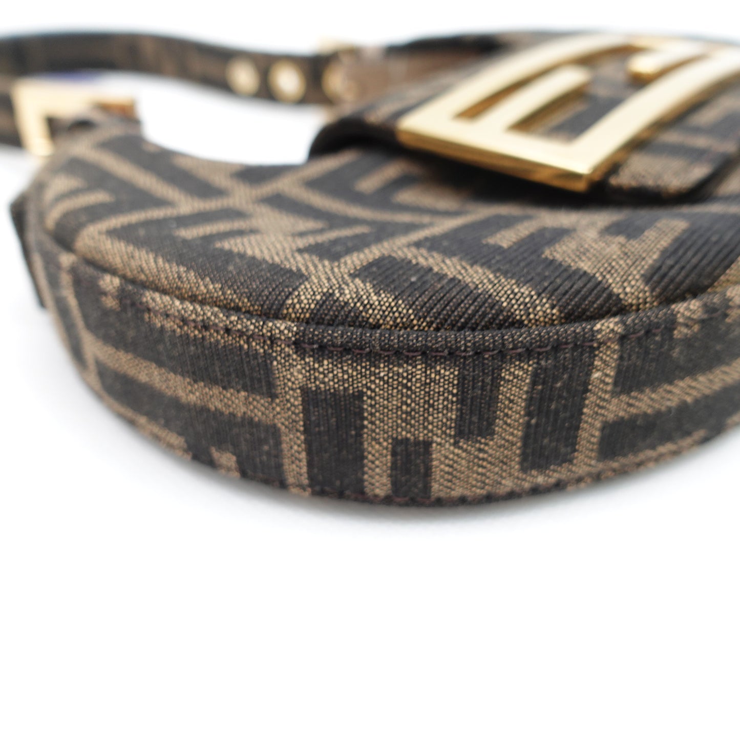 Pre-owned Fendi Cookie FF Canvas Hobo Bag