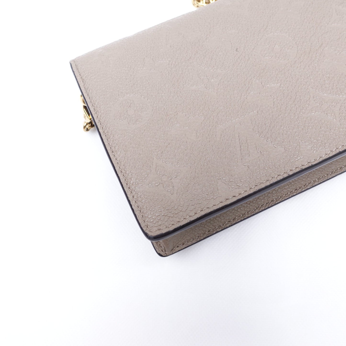 Pre-owned Louis Vuitton Vavin WOC Grey Calfskin Shoulder Bag
