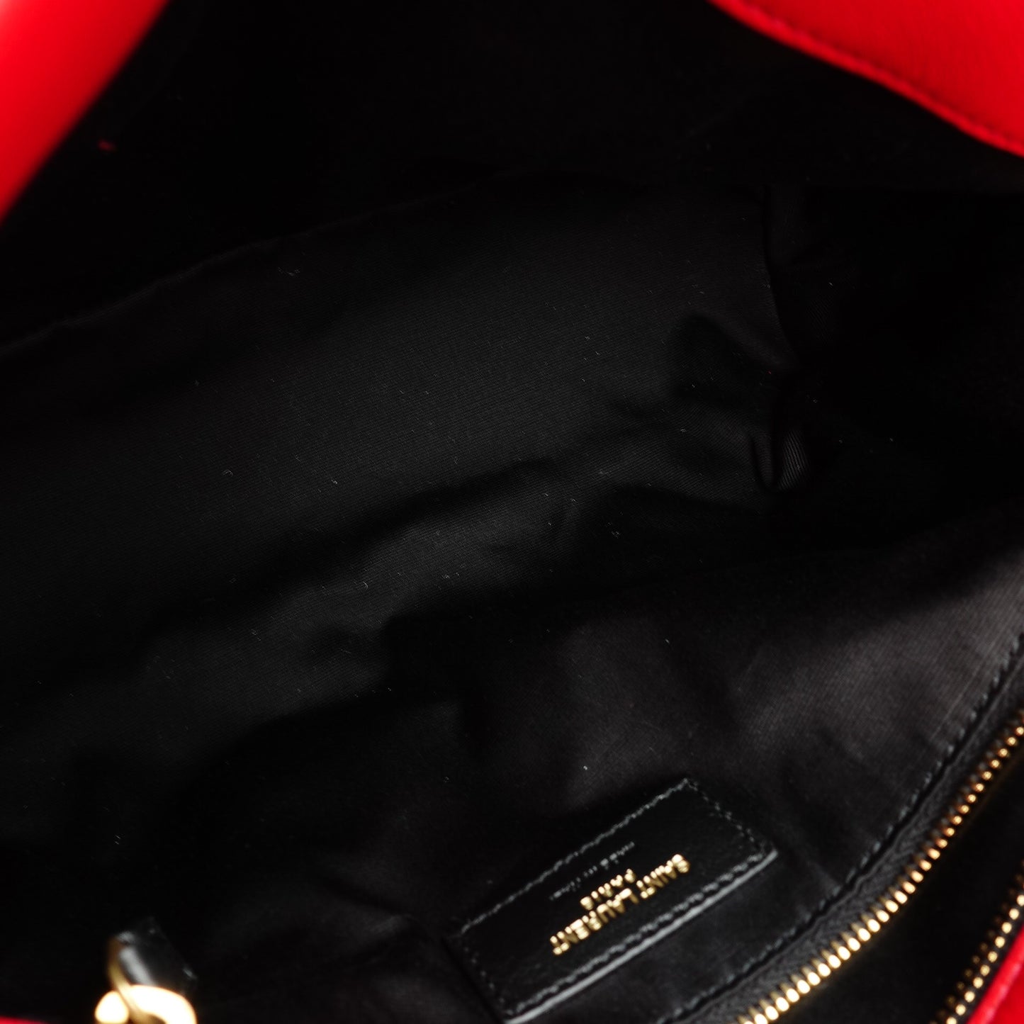 Pre-owned Saint Laurent Loulou Puffer Large Red Lambskin Shouder Bag